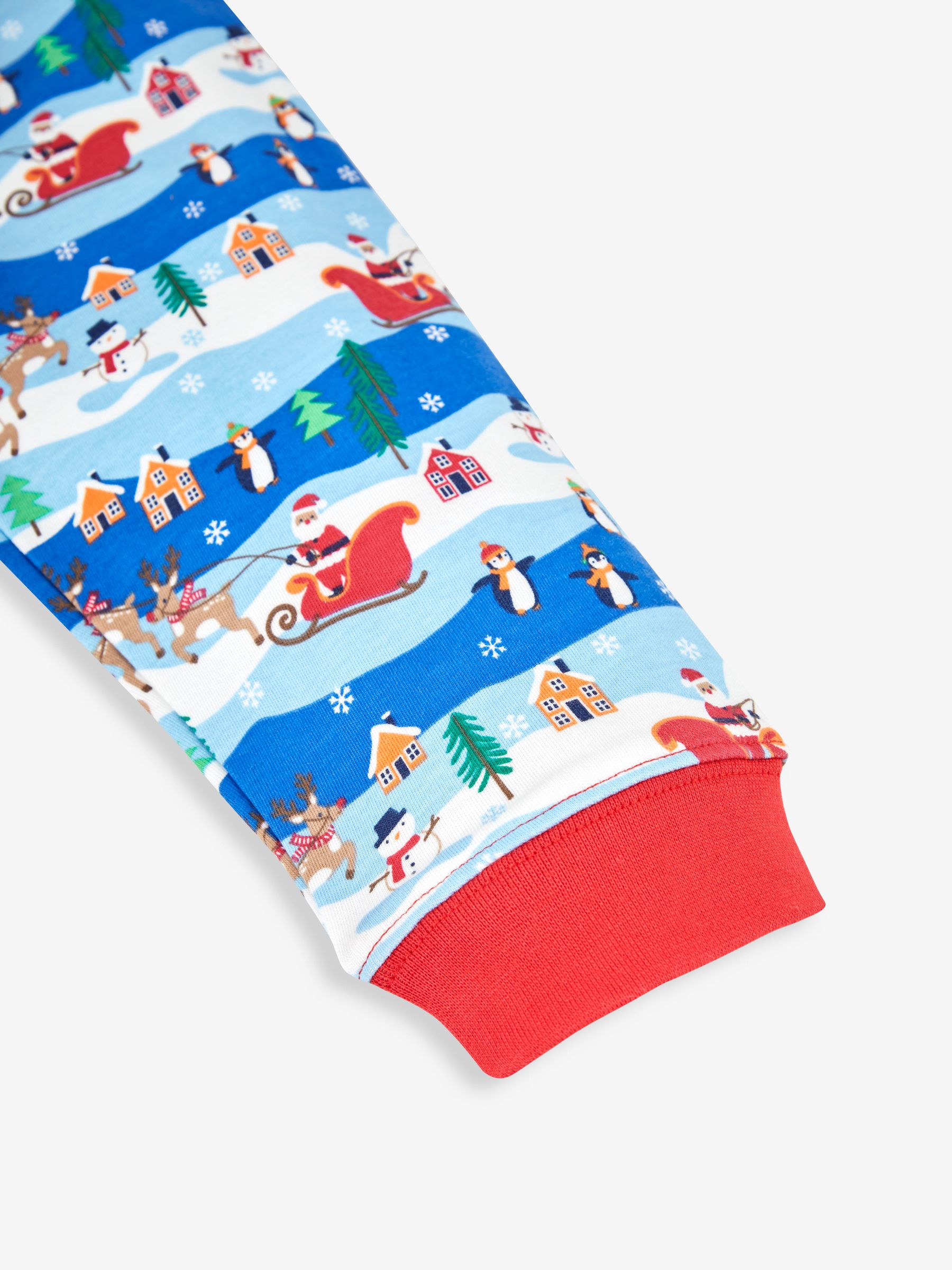 Blue Kids' Christmas Scene Pyjamas - Image 8 of 8