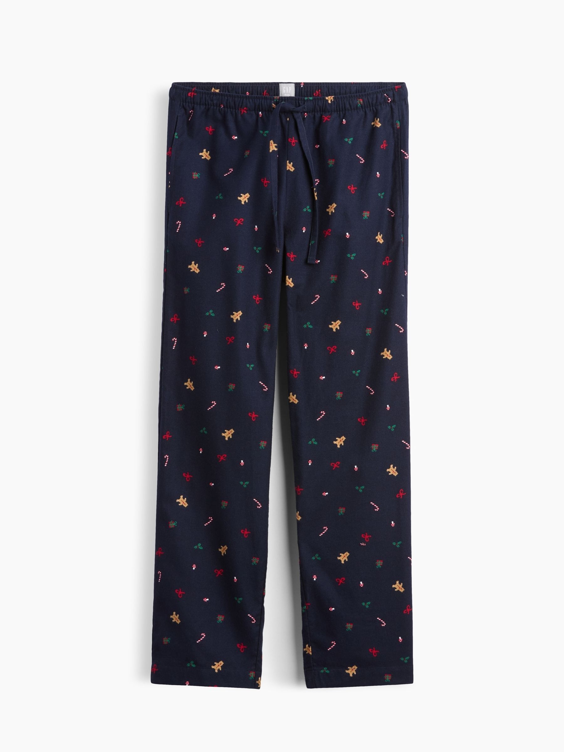 Navy Gingerbread Matching Family Flannel Pyjama Bottoms - Image 7 of 7
