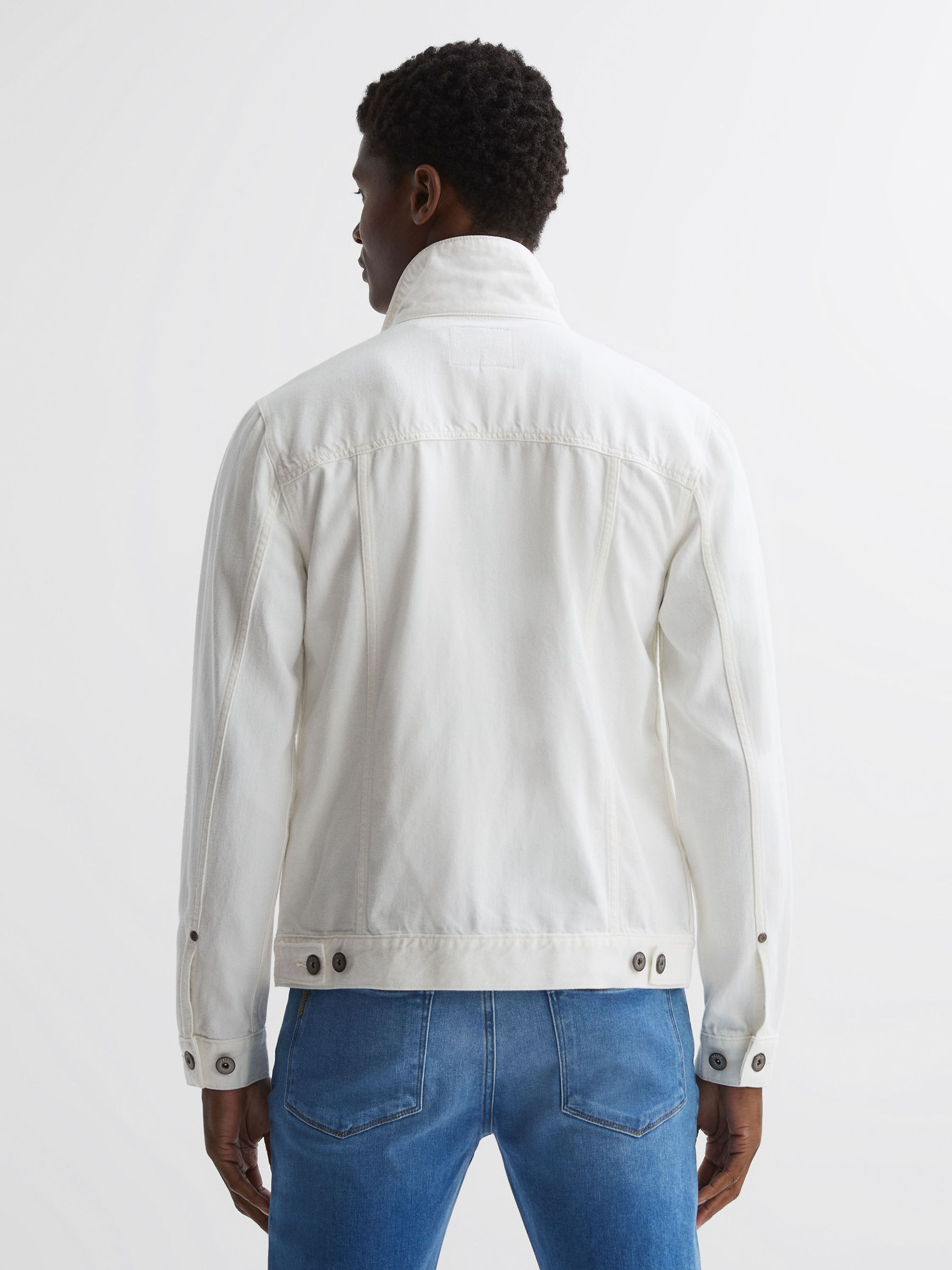 Paige Denim Button Through Jacket in Vintage Prism Glow - Image 5 of 6