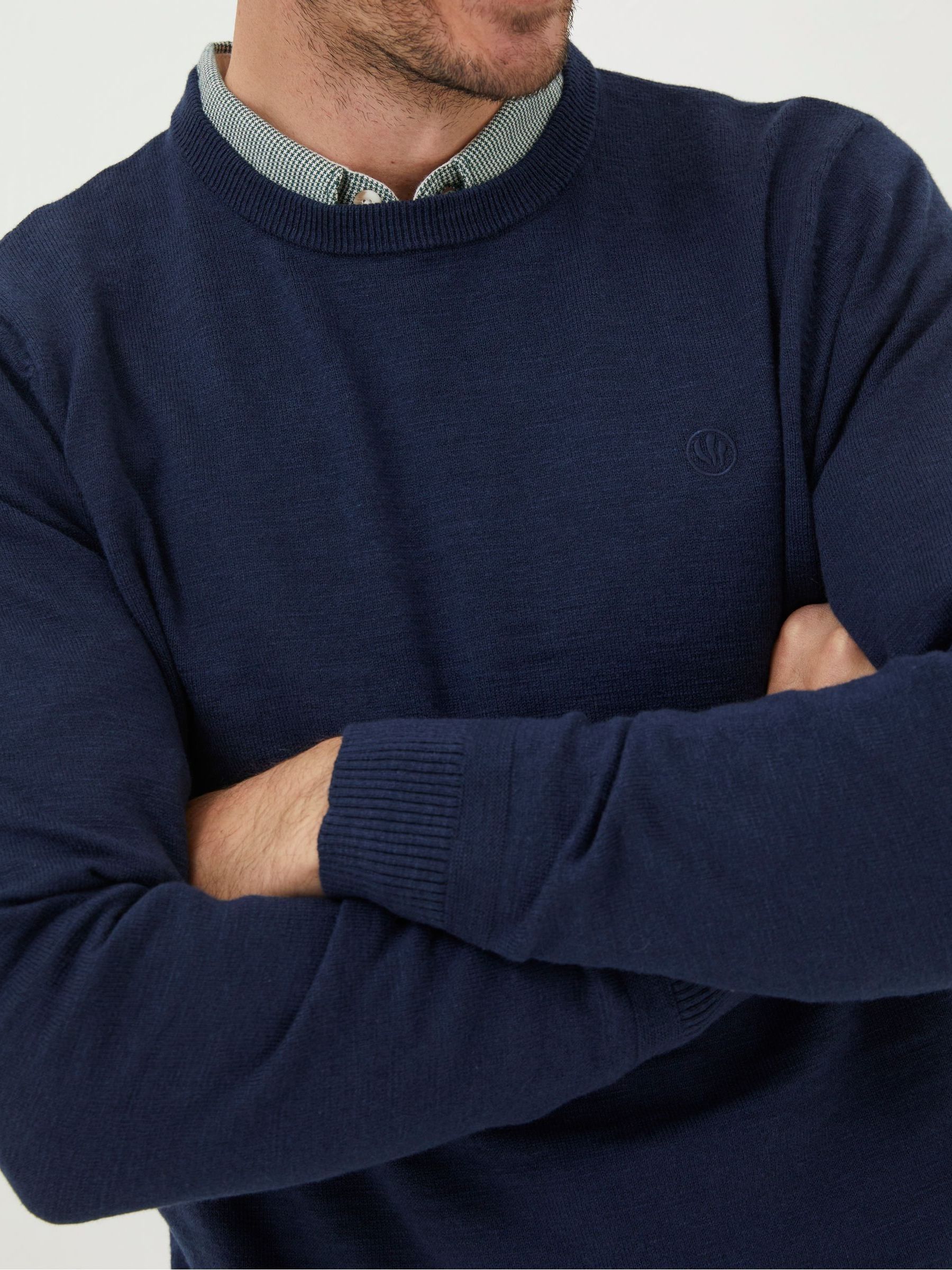 Braunton Blue Crew Jumper - Image 3 of 5