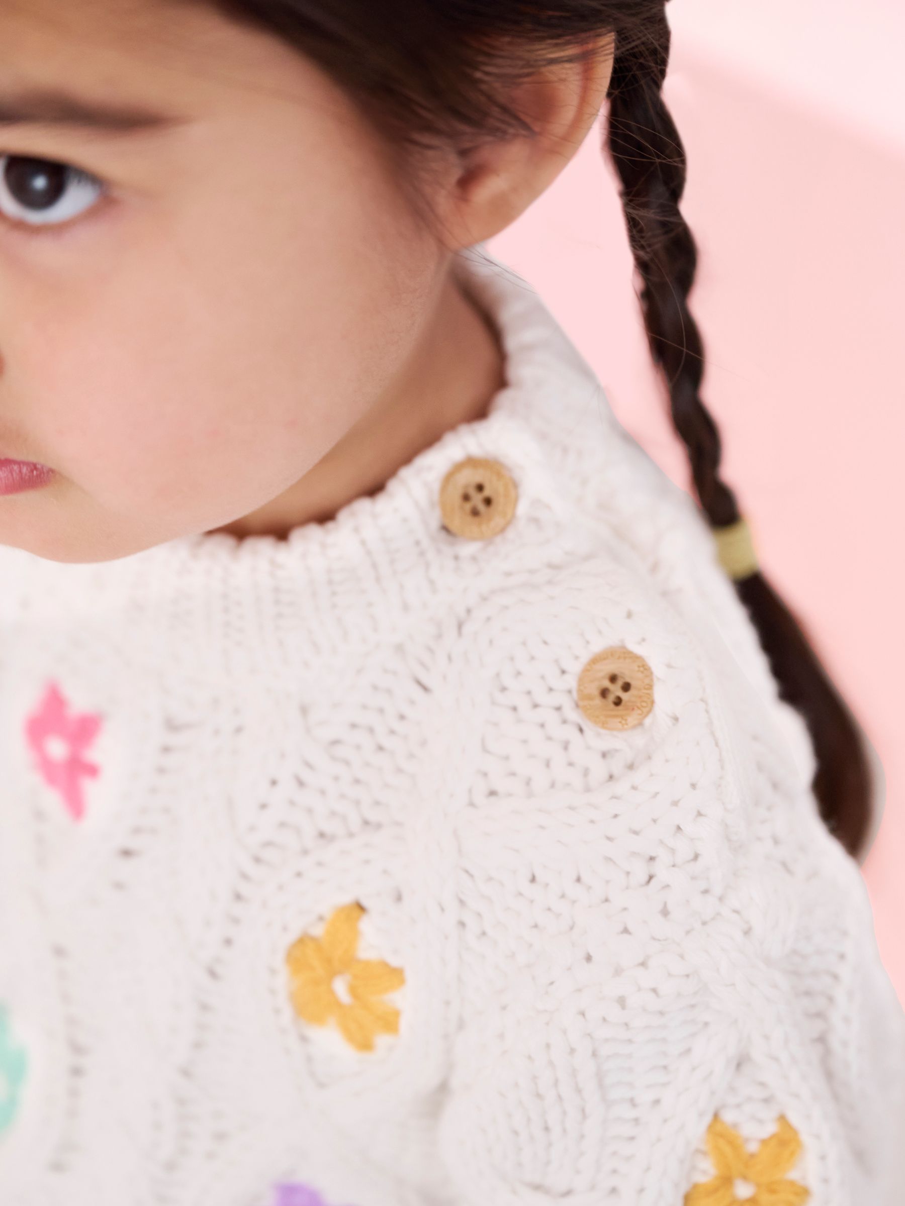 Cream 100% Cotton Jumper - Image 3 of 6