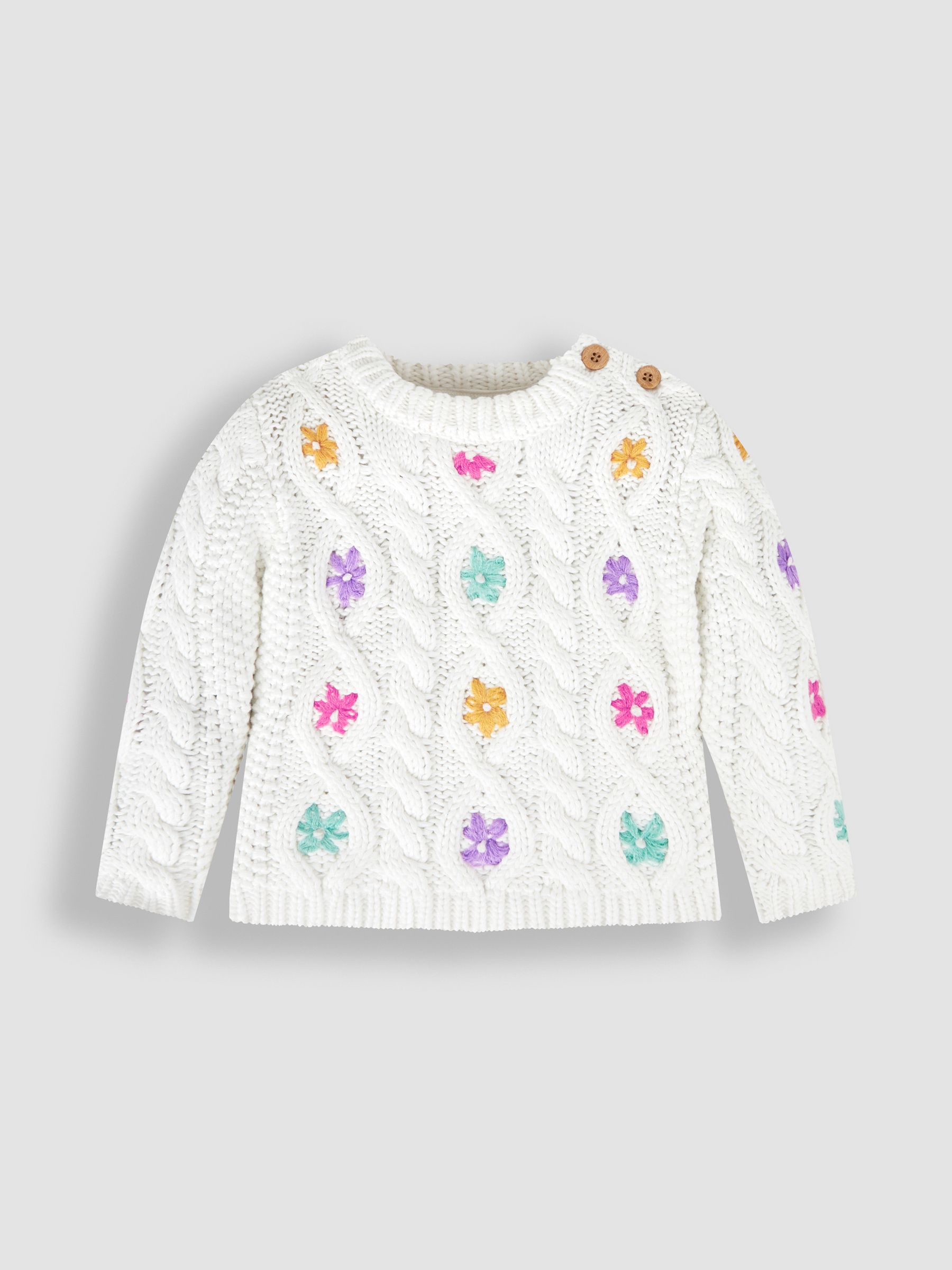Cream 100% Cotton Jumper - Image 4 of 6