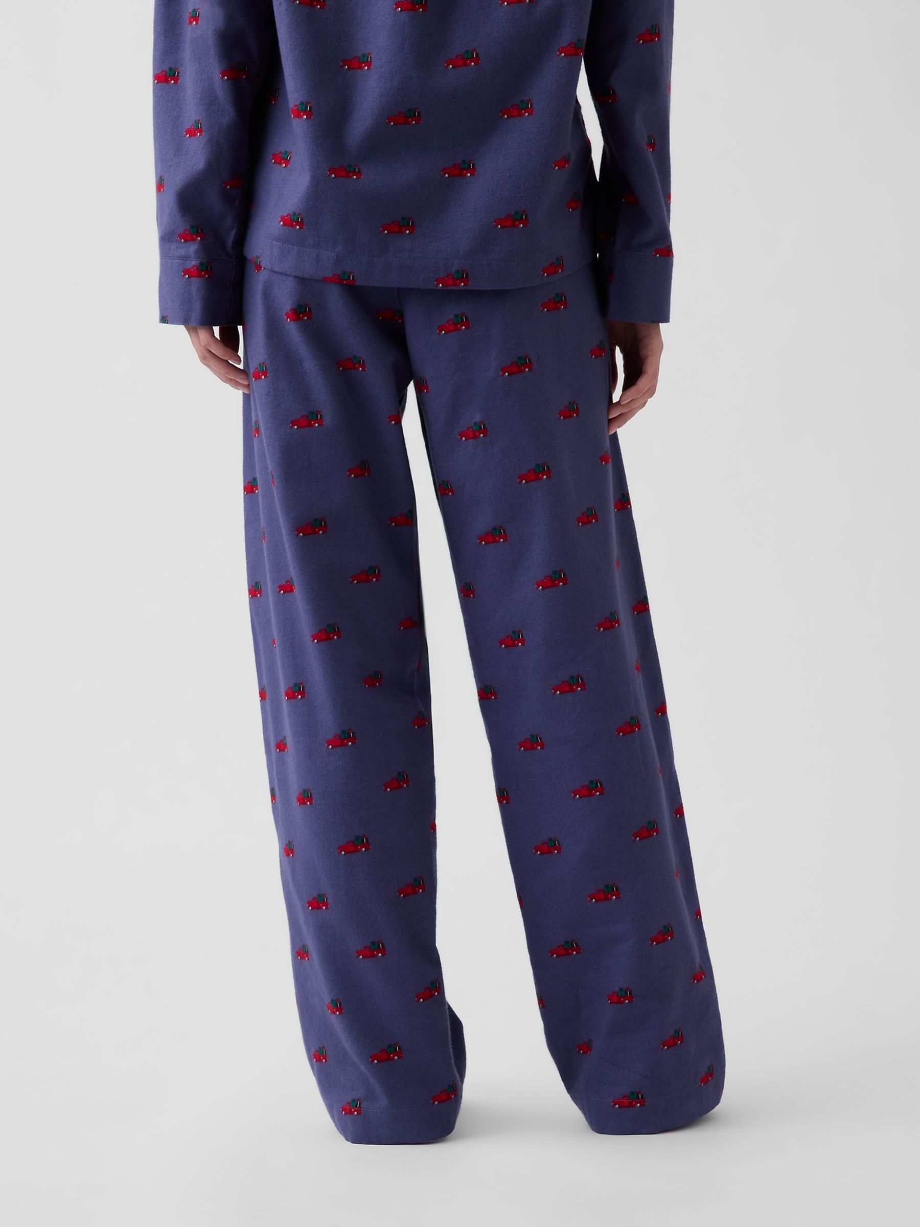 Navy Christmas Truck Softest Flannel Pyjama Bottoms - Image 2 of 5