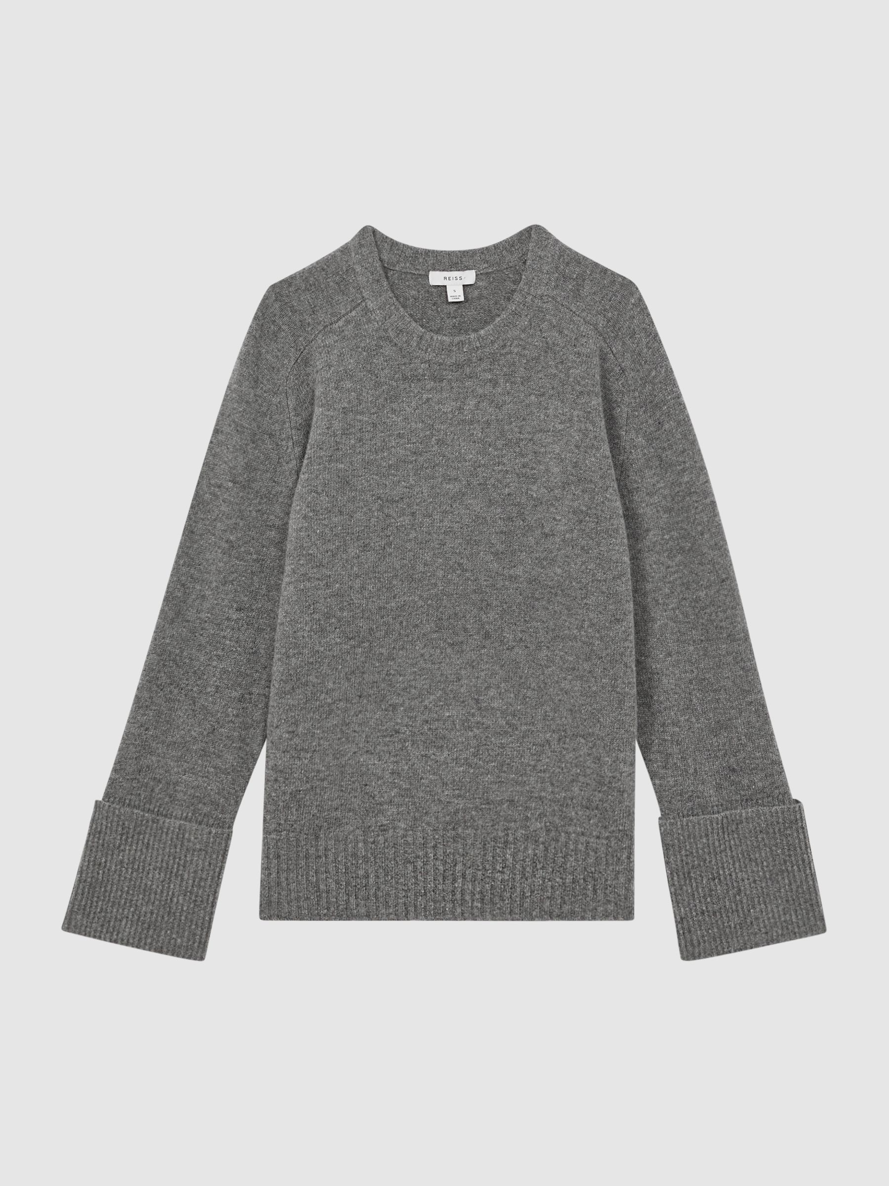 Wool-Cashmere Casual Fit Jumper in Charcoal - Image 2 of 6