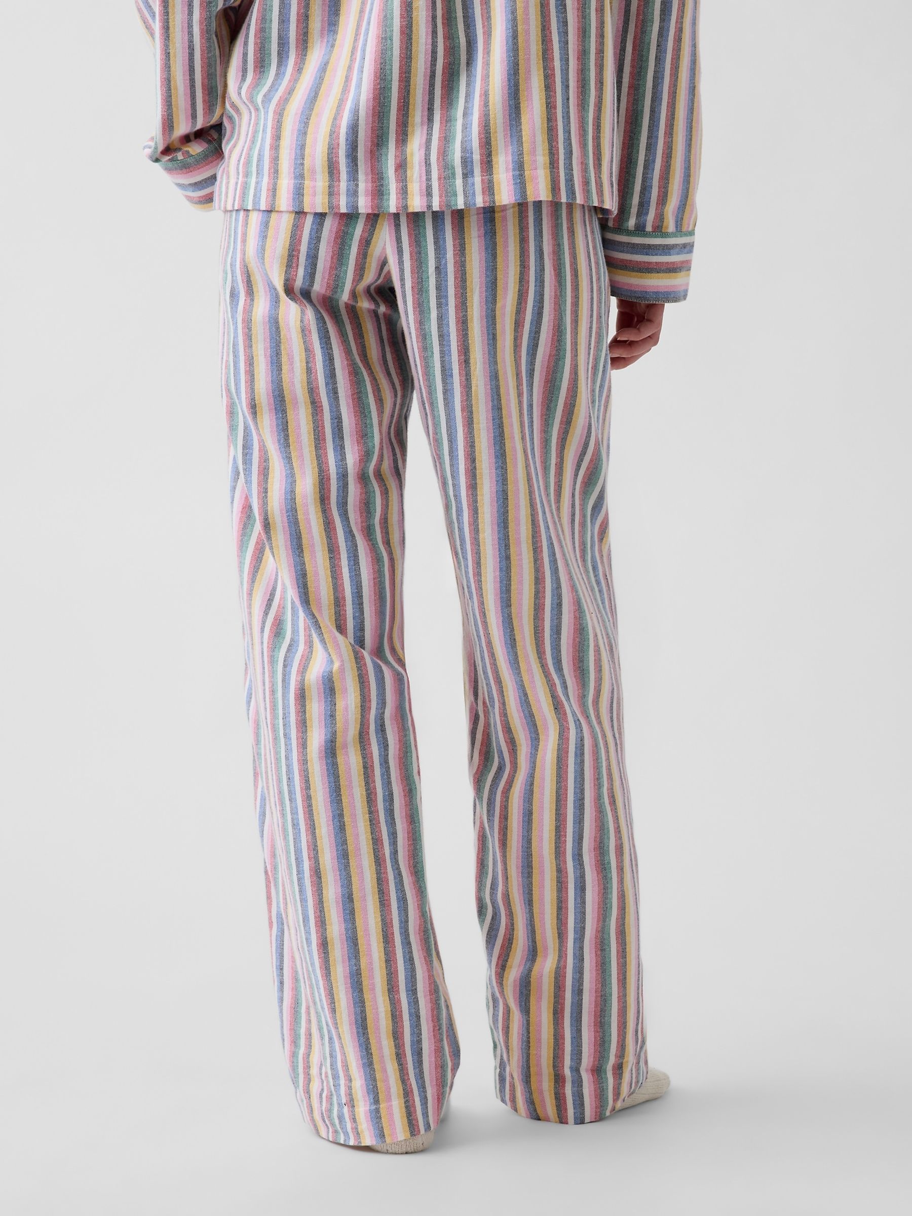 Multi Stripe Softest Flannel Pyjama Bottoms - Image 2 of 3 Multi Stripe Softest Flannel Pyjama Bottoms - Image 2 of 3