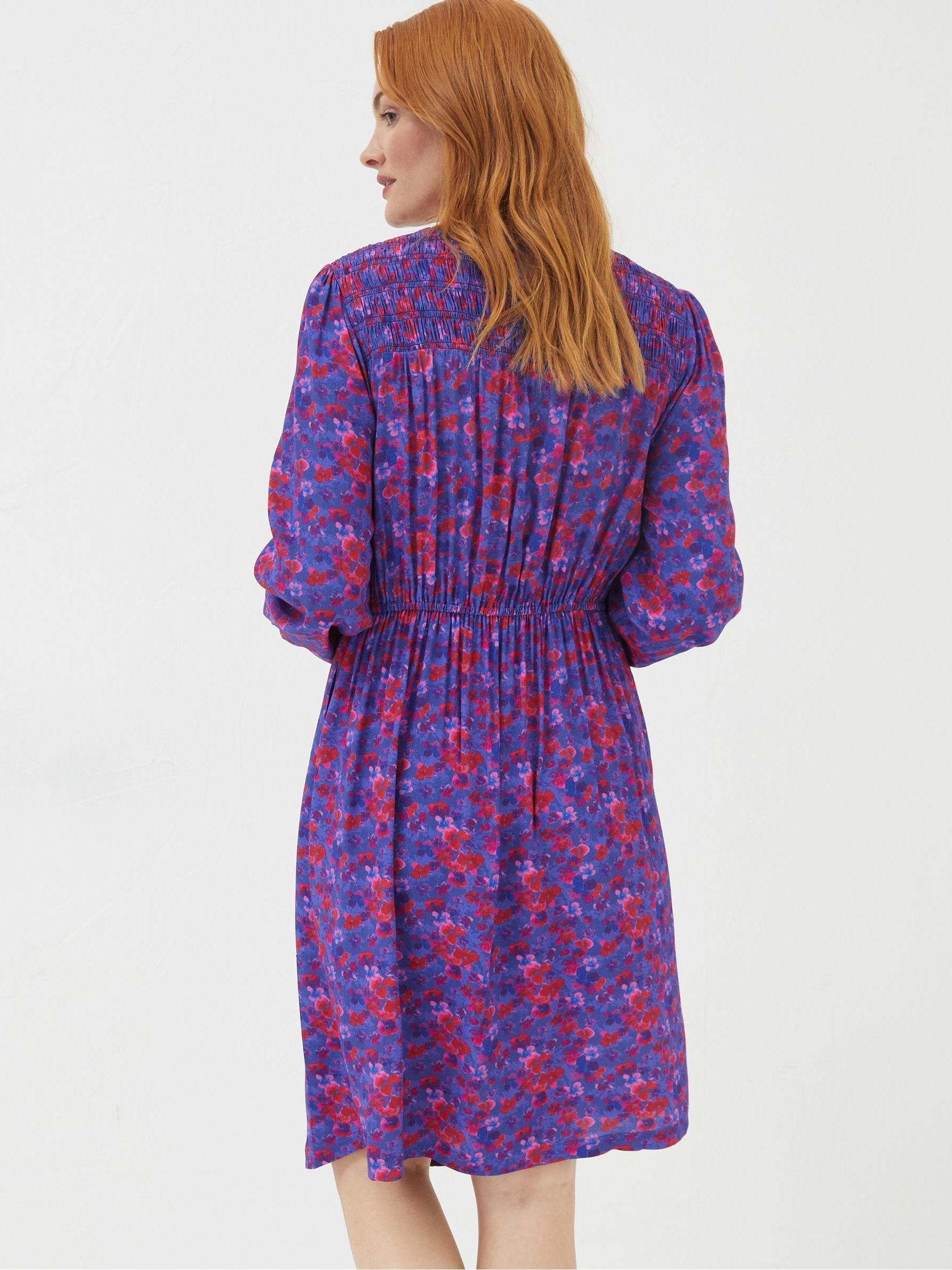 Purple Annie Painterly Floral Dress - Image 2 of 5