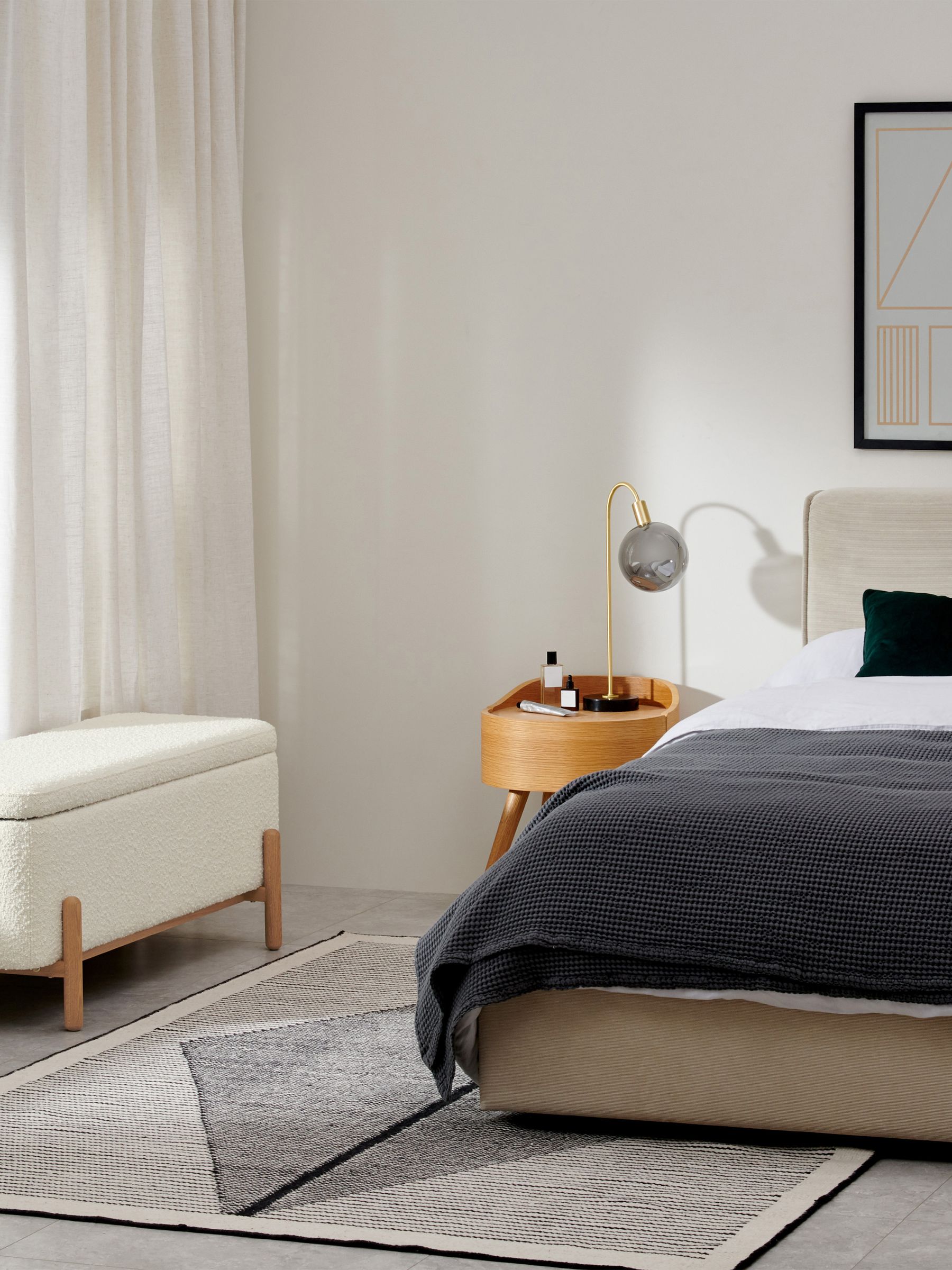 Asare Storage Ottoman Bench in White