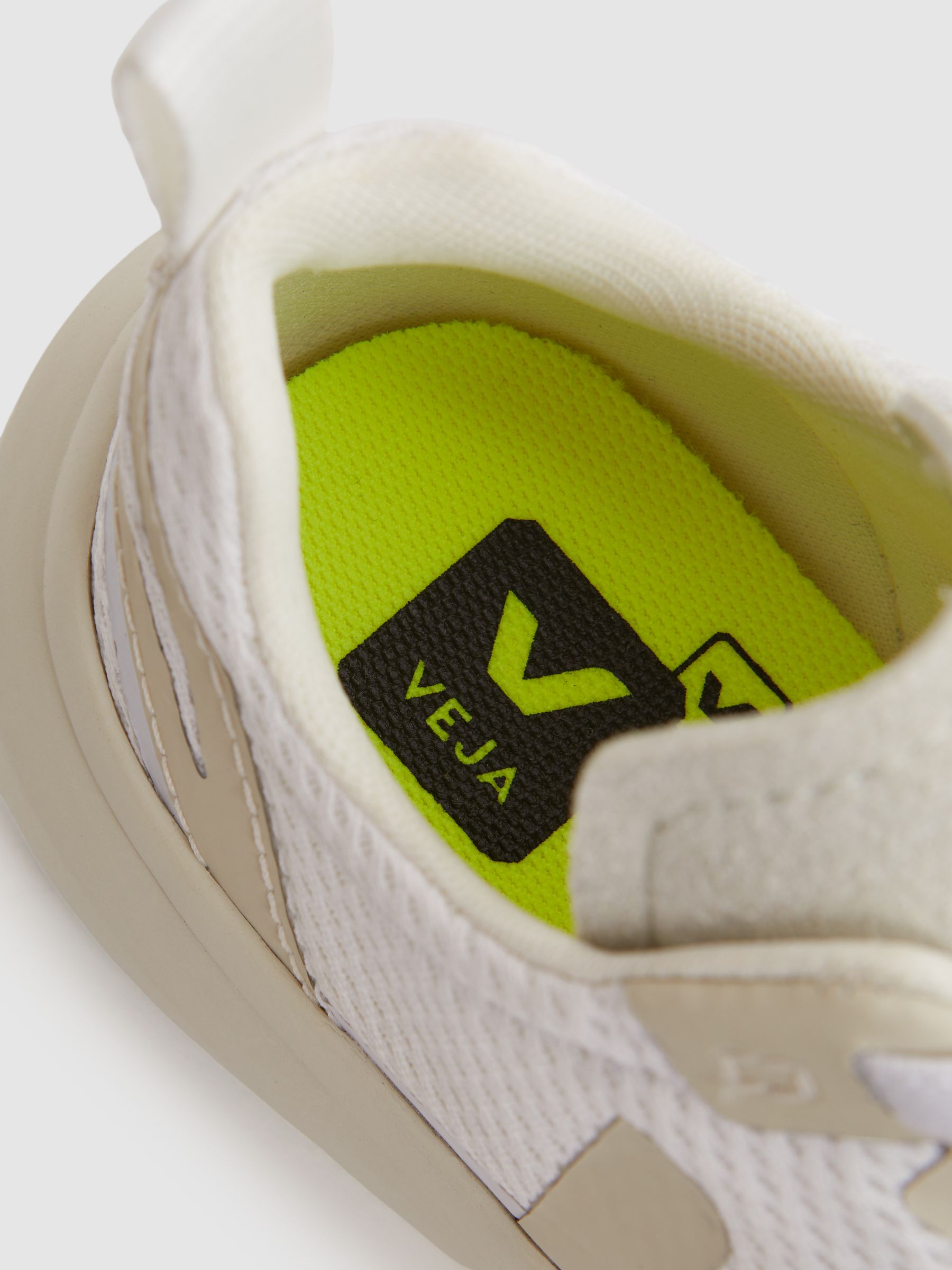 Veja Mesh Trainers in White Pierre - Image 6 of 6