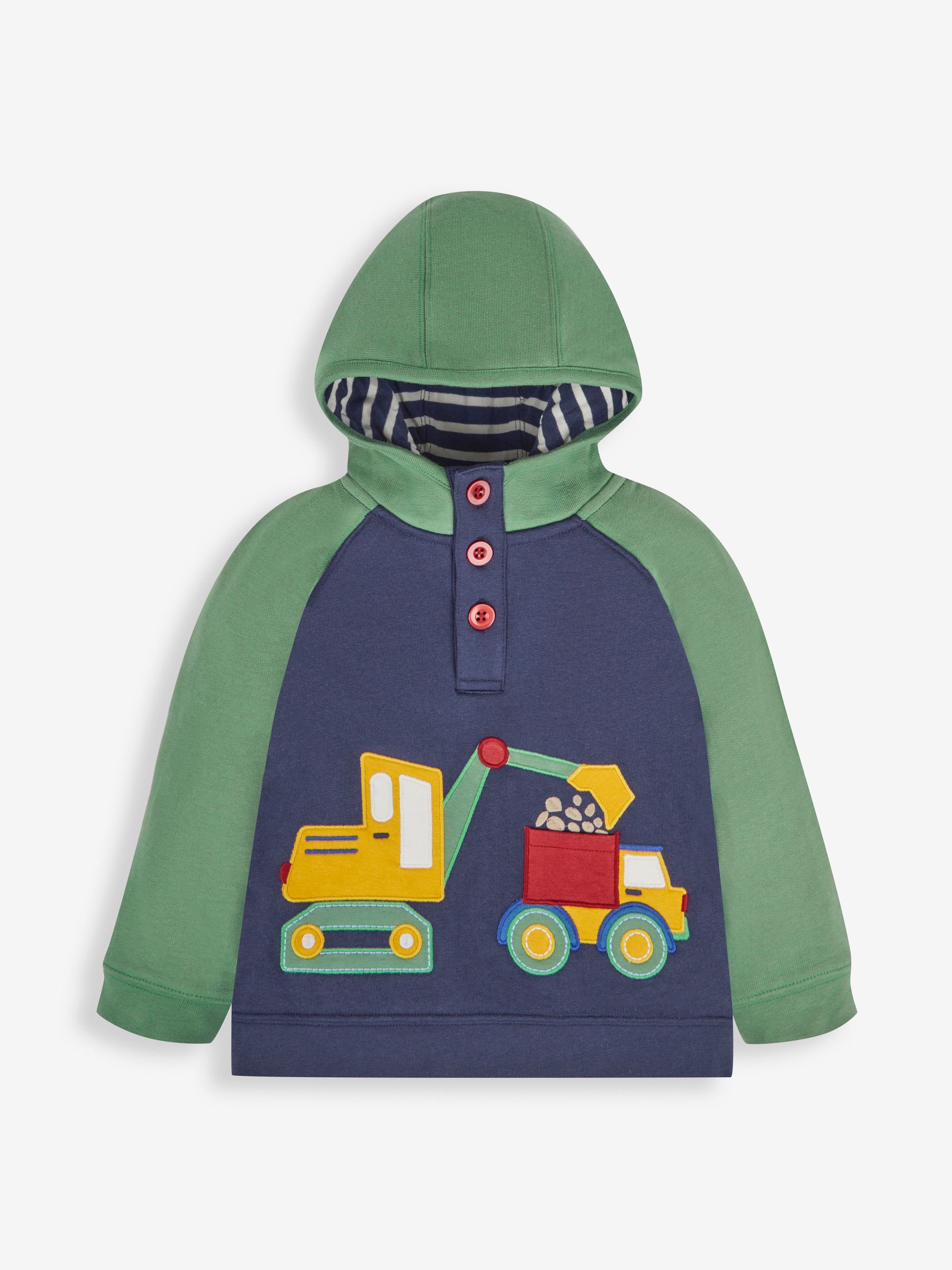 Navy Blue Digger Appliqué Hooded Sweatshirt - Image 3 of 5
