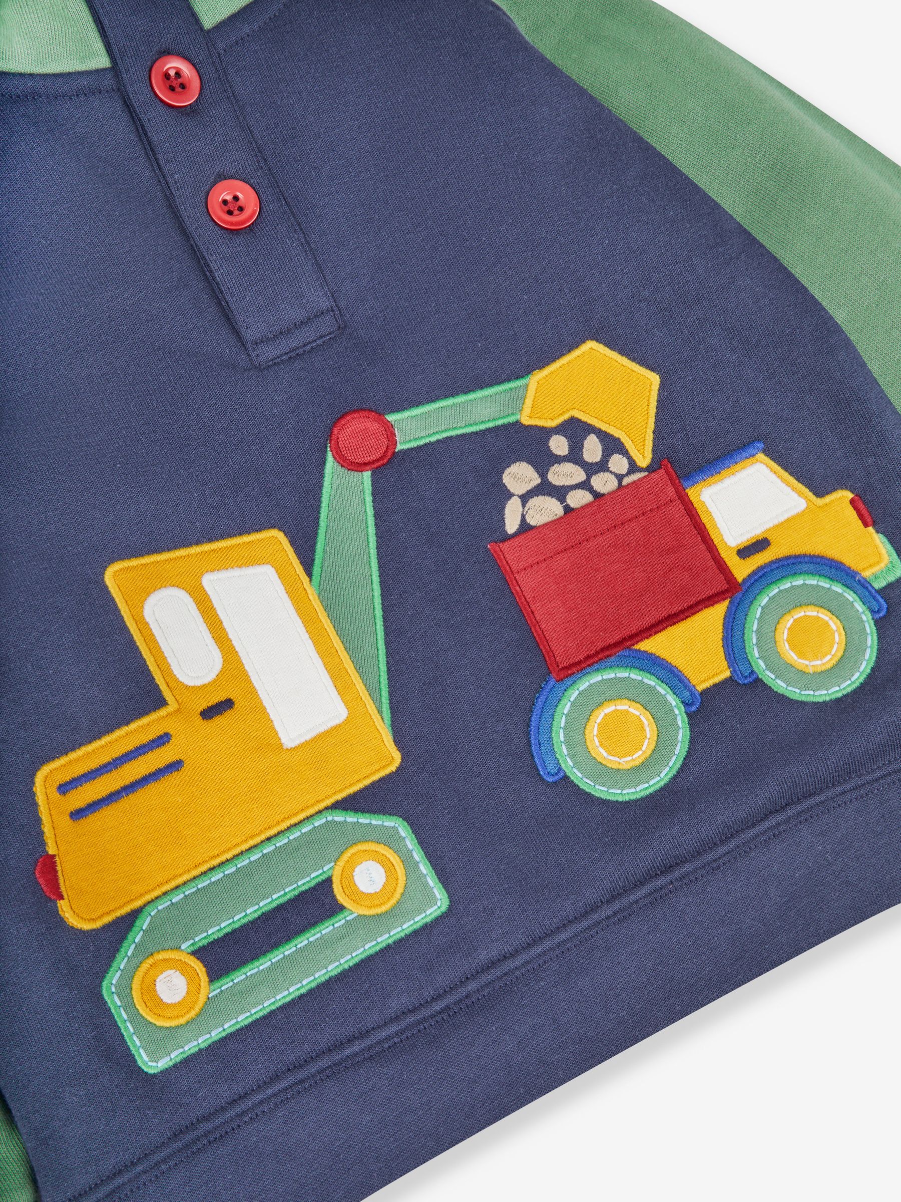 Navy Blue Digger Appliqué Hooded Sweatshirt - Image 5 of 5