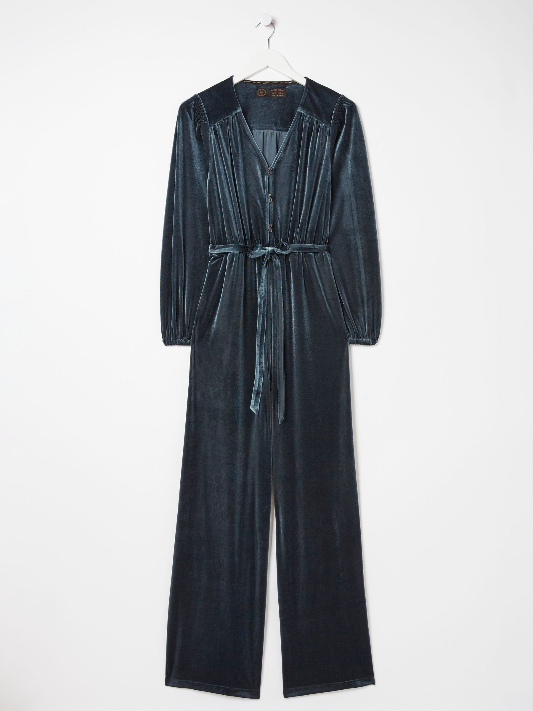 Blue Juniper Velvet Jumpsuit - Image 6 of 6