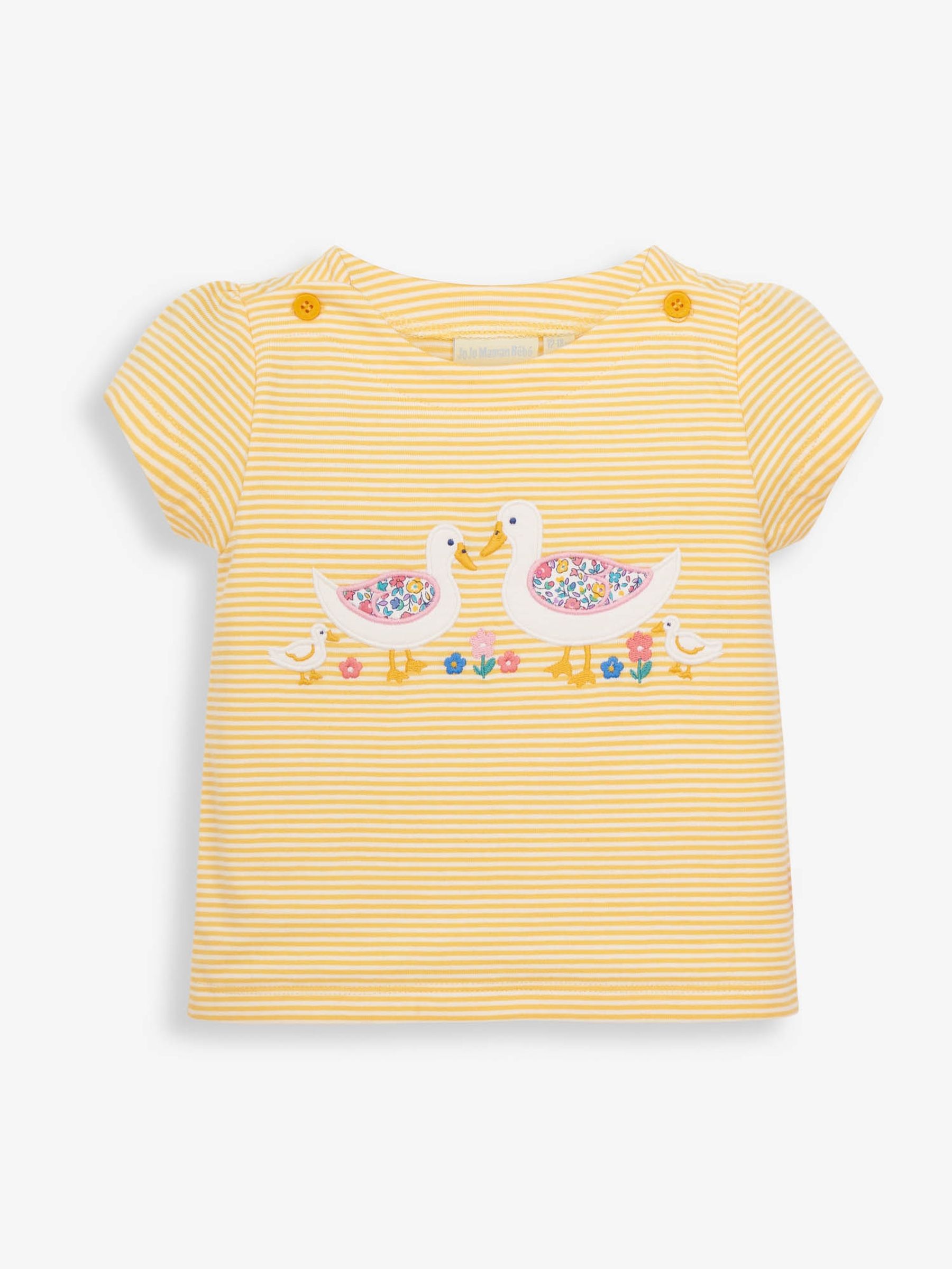 Yellow Girls Duck Appliqué T-Shirt - Image 1 of 2