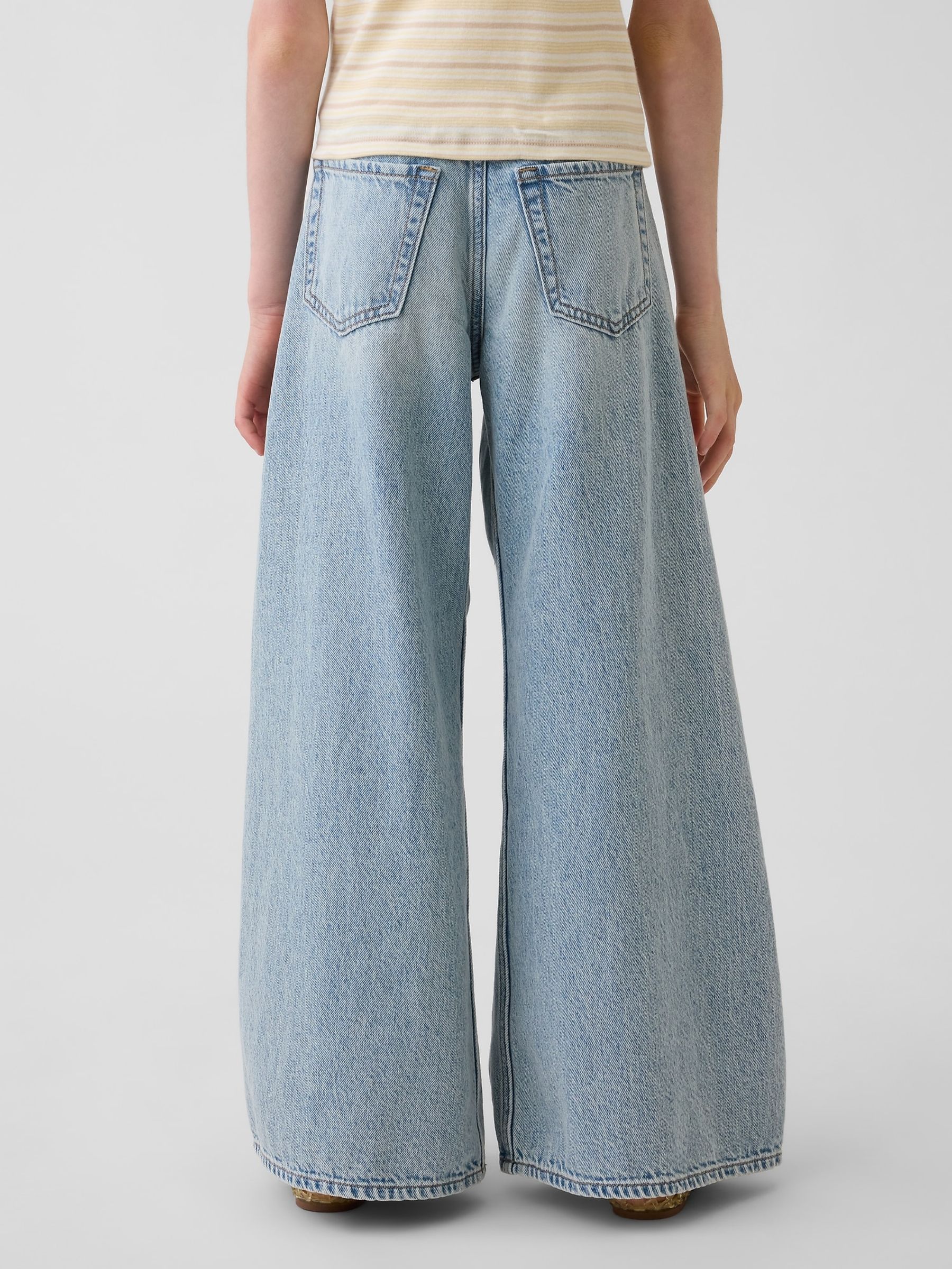 Light Wash Low Rise Baggy Jeans - Image 3 of 5