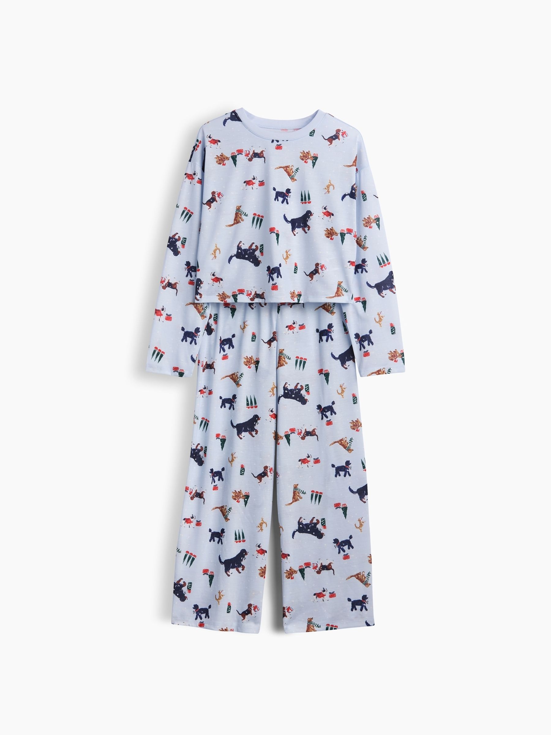 Blue Dog Wide-Leg Pyjamas Set - Image 3 of 4