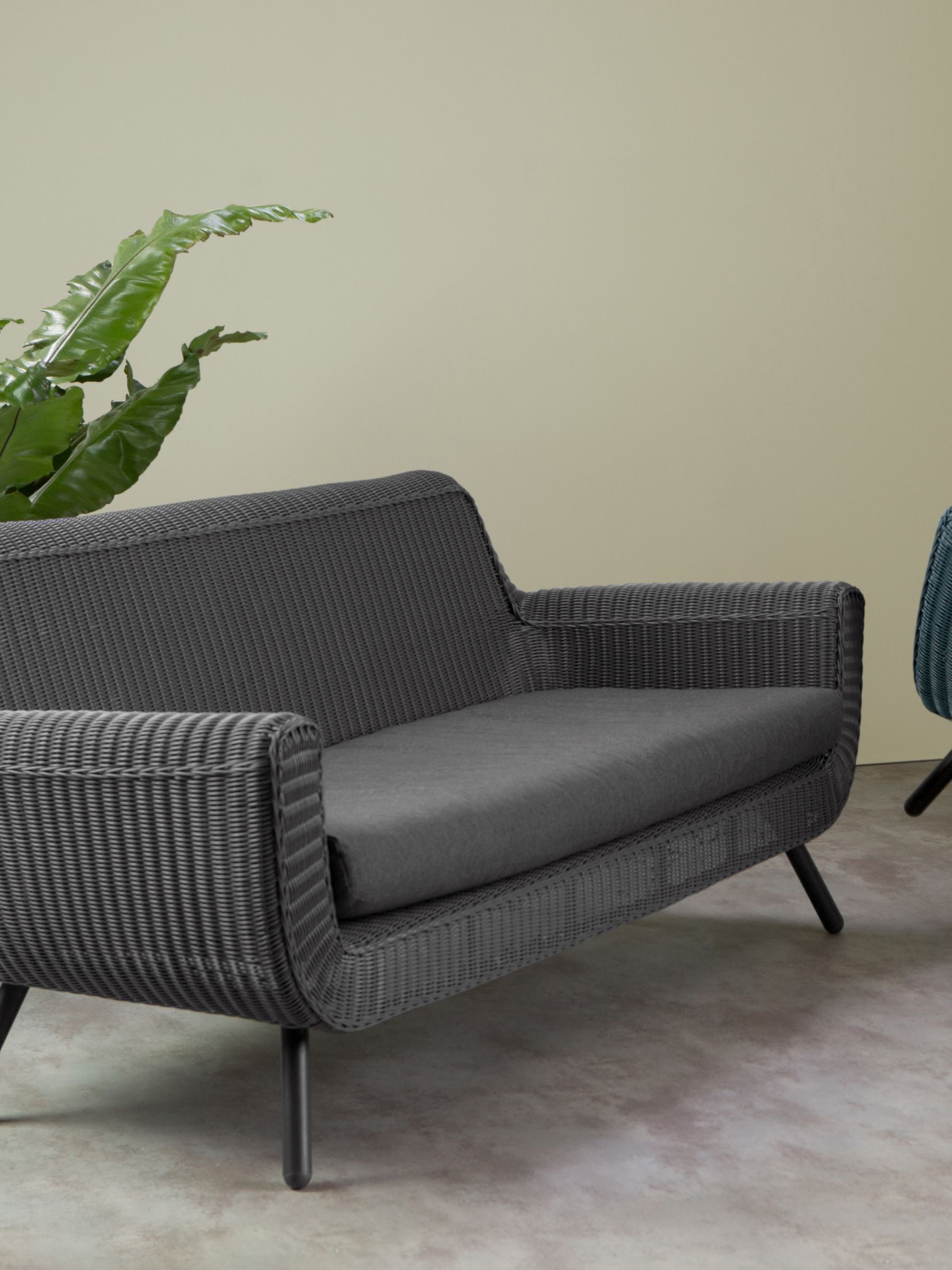 Jonah Garden 3 Seater Sofa Polyrattan in Dark Grey - Image 1 of 8
