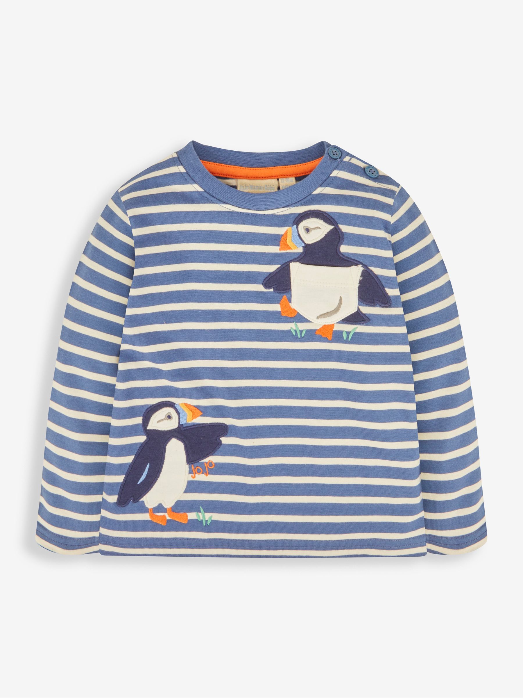 Indigo Boys' Puffin Appliqué Pocket Top - Image 1 of 3