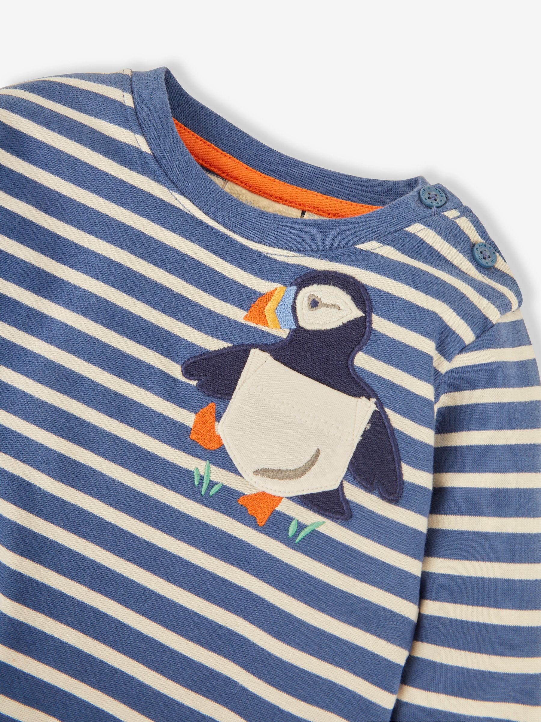 Indigo Boys' Puffin Appliqué Pocket Top - Image 3 of 3