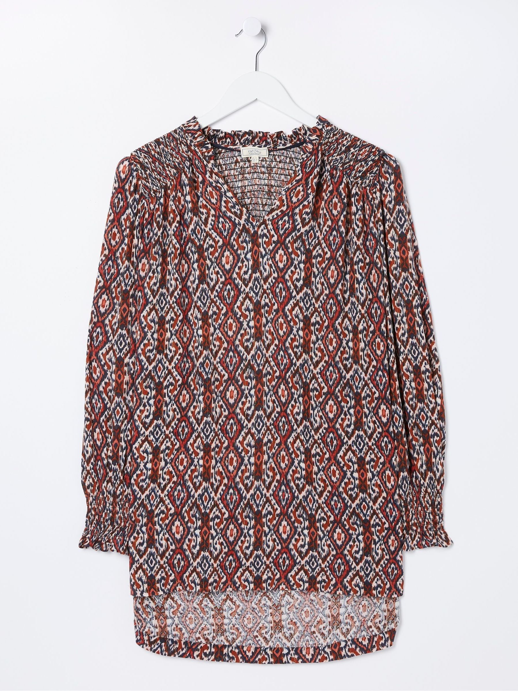 Brown Patsy Ikat Geo Tunic - Image 4 of 4