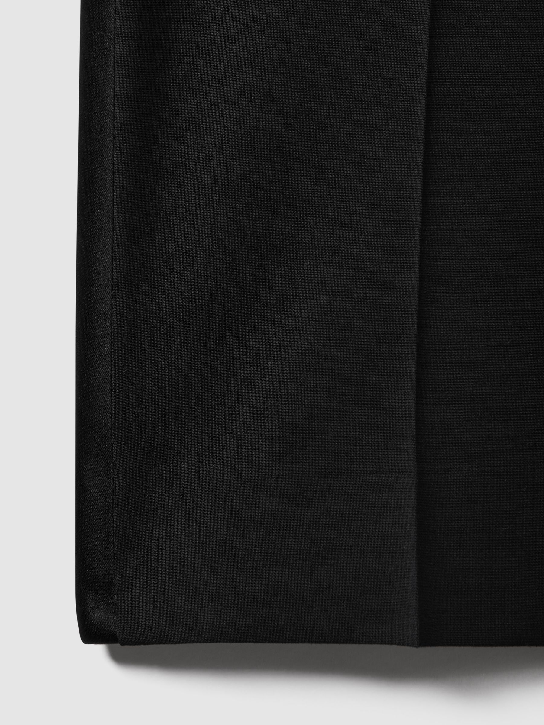 Satin Trim Modern Fit Tuxedo Trousers in Black - Image 6 of 6