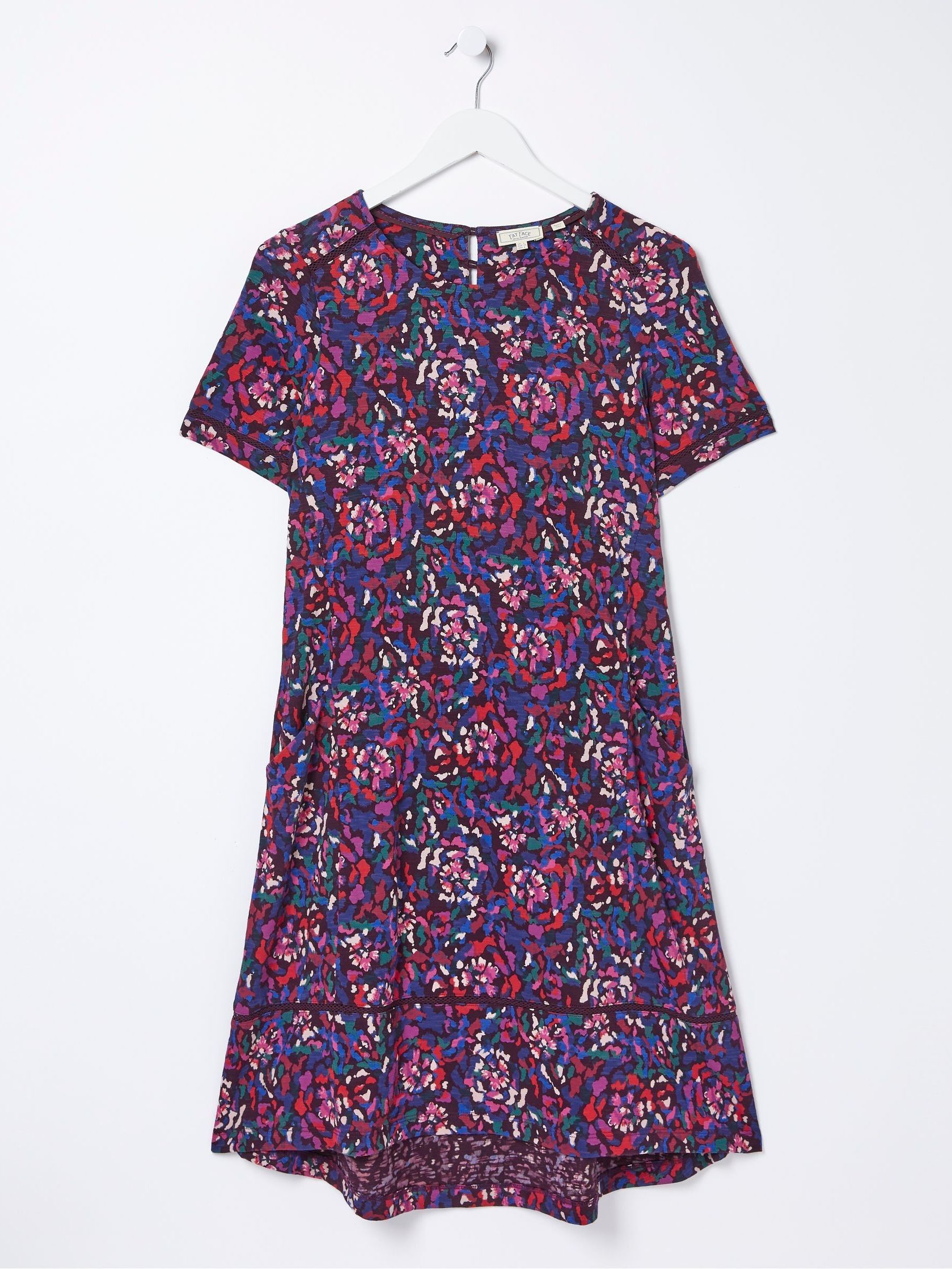 Purple Simone Abstract Jersey Dress - Image 6 of 6 Purple Simone Abstract Jersey Dress - Image 6 of 6