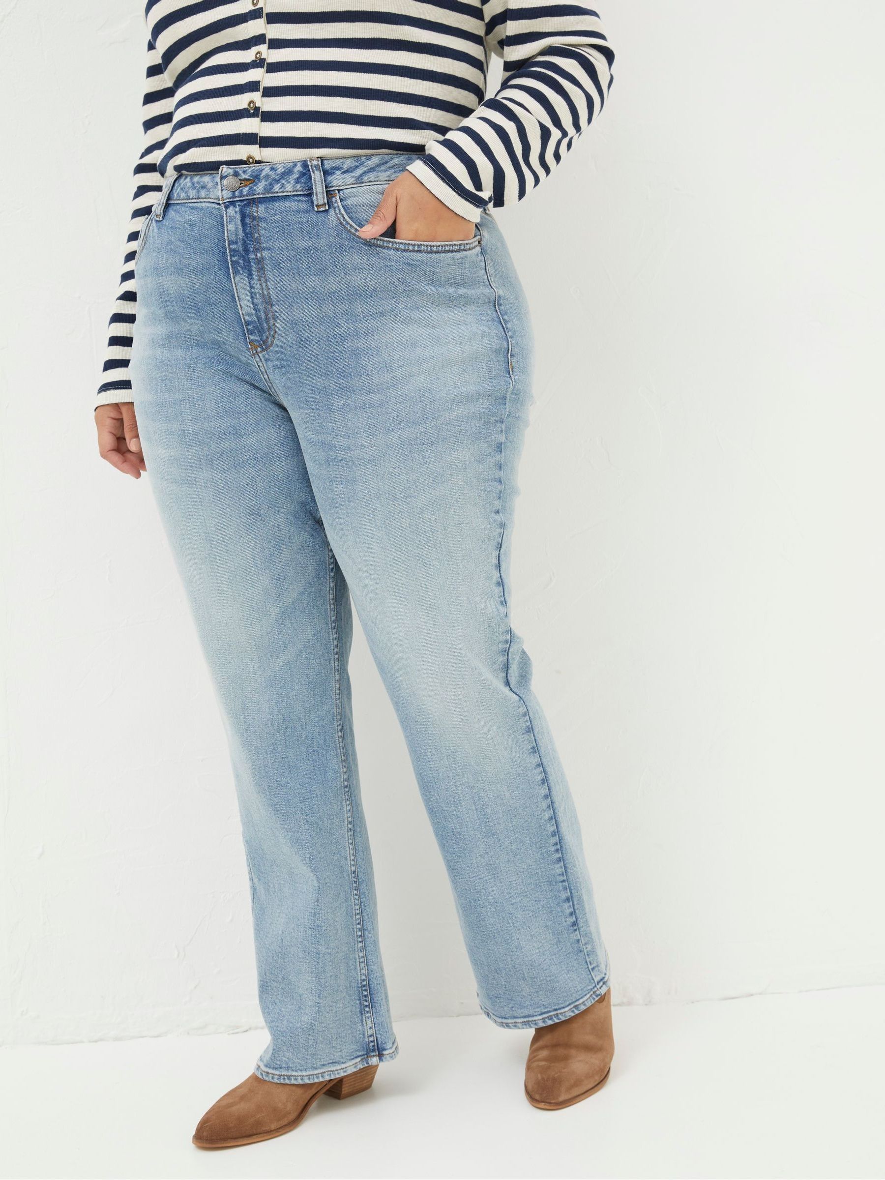 Blue Brooke Bootcut Jeans FatFace