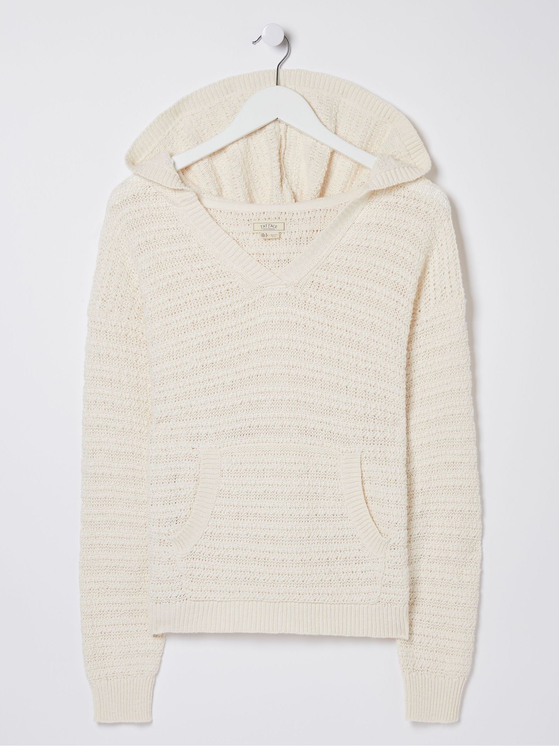 Natural Textured Knitted Hoodie - Image 7 of 7