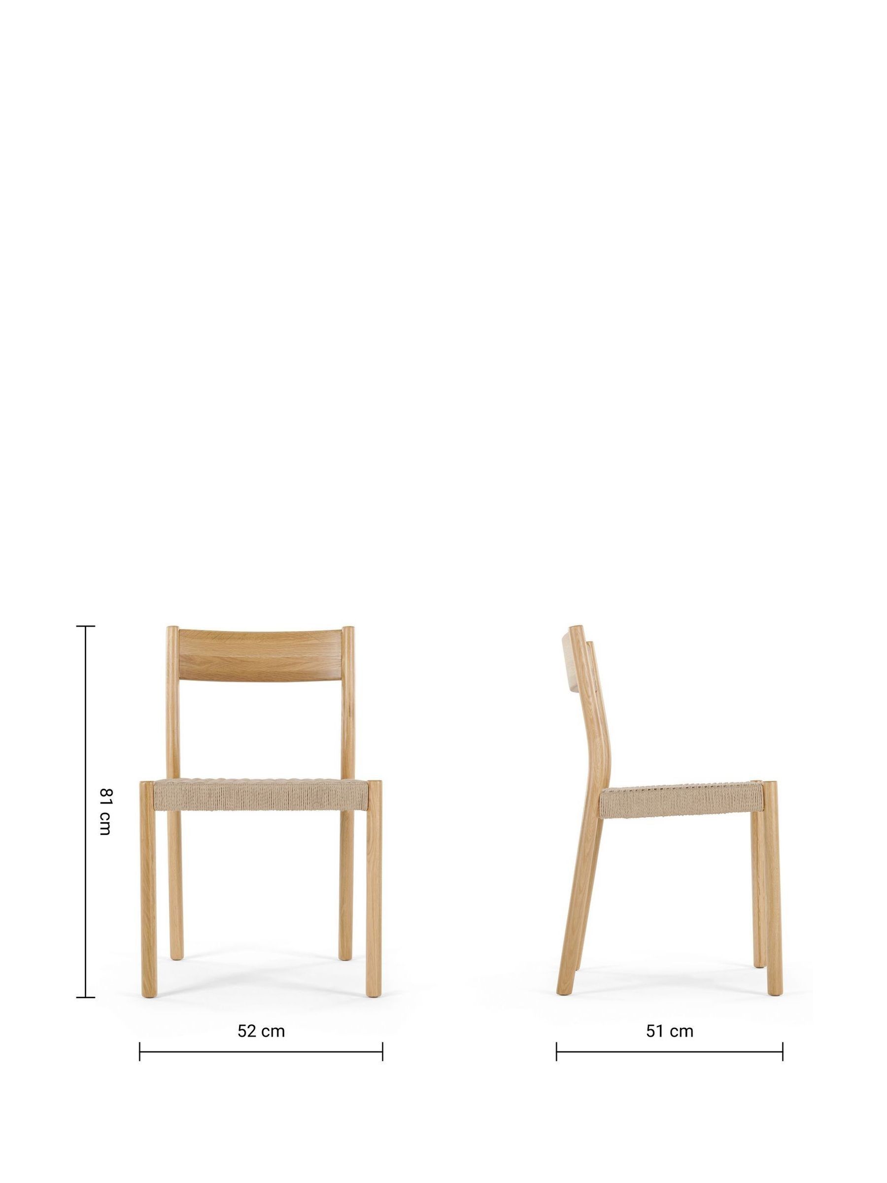 Set of 2 Rhye Dining Chair in Natural - Image 4 of 4