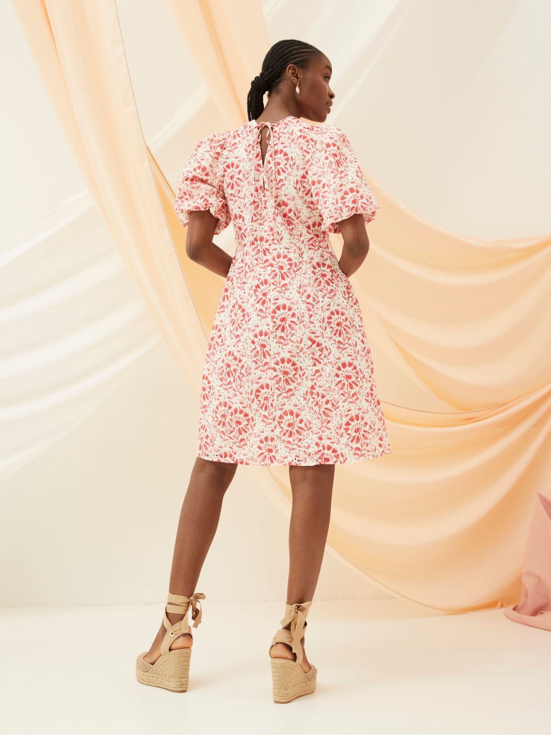 Tulip Natural Floral Tile Dress - Image 2 of 8