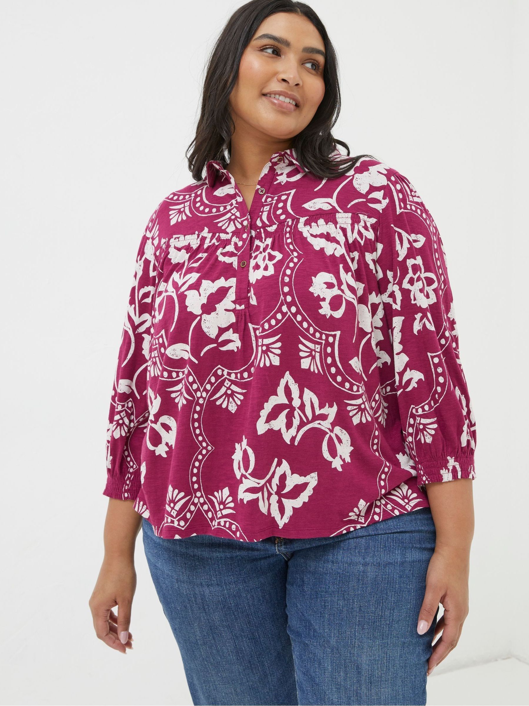 Sadie Purple Wallpaper Shirt - Image 2 of 5