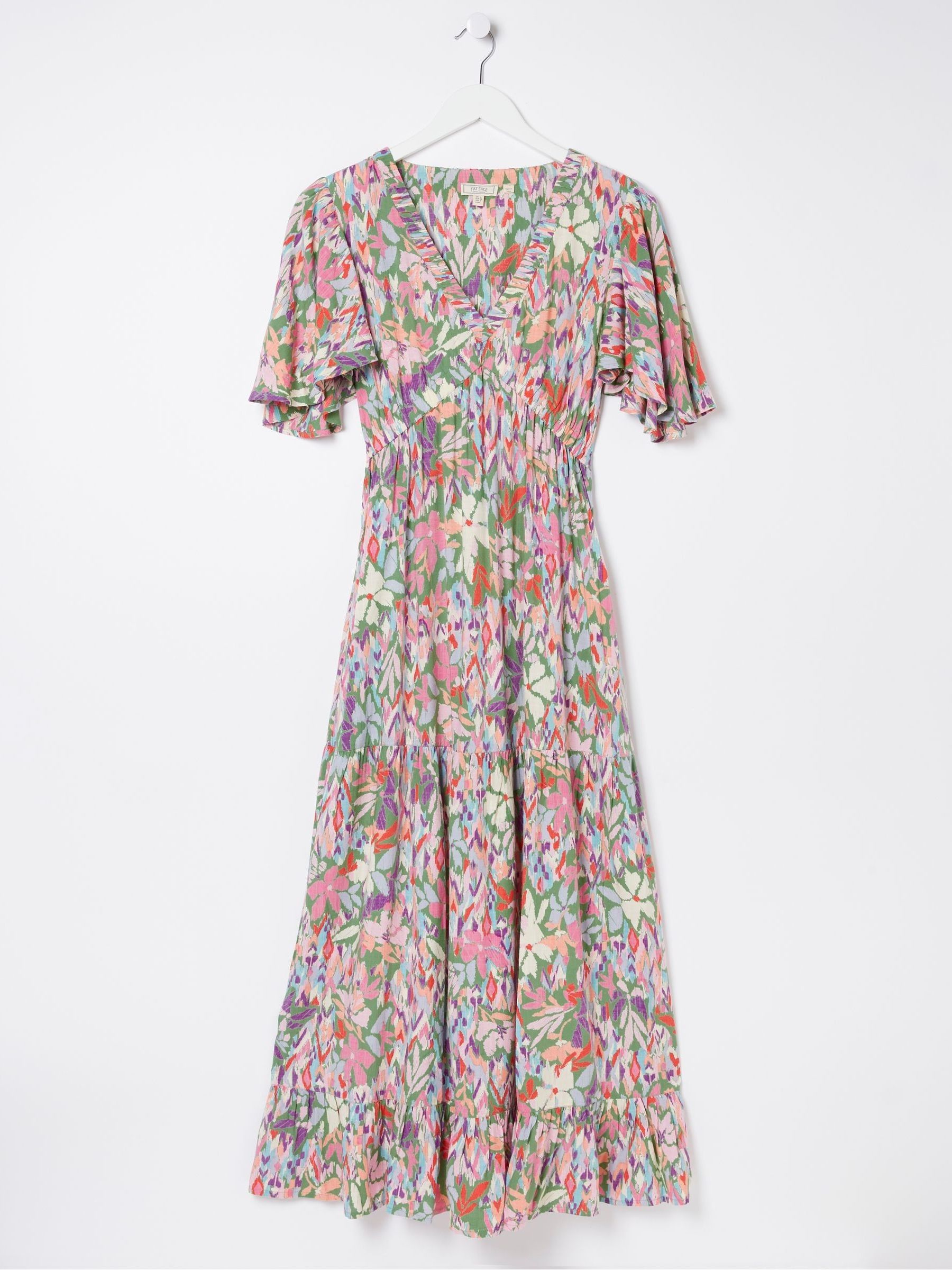 Grace Green Expressive Floral Midi Dress - Image 7 of 7