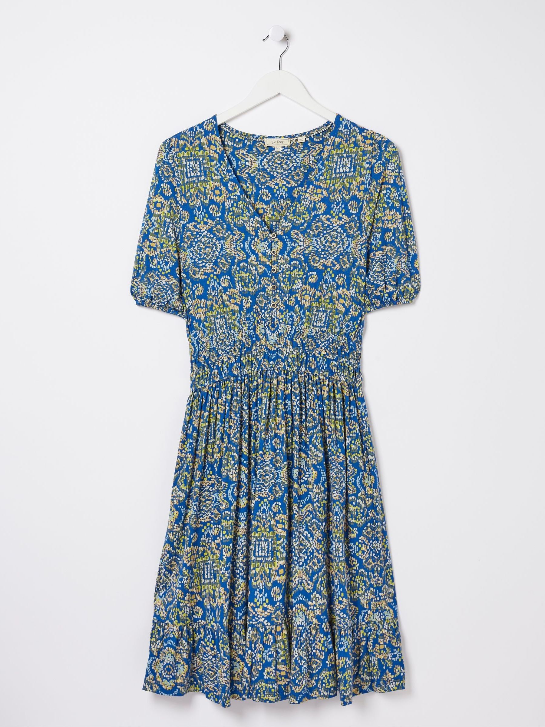 Blue Lottie Aztec Texture Jersey Dress - Image 6 of 6