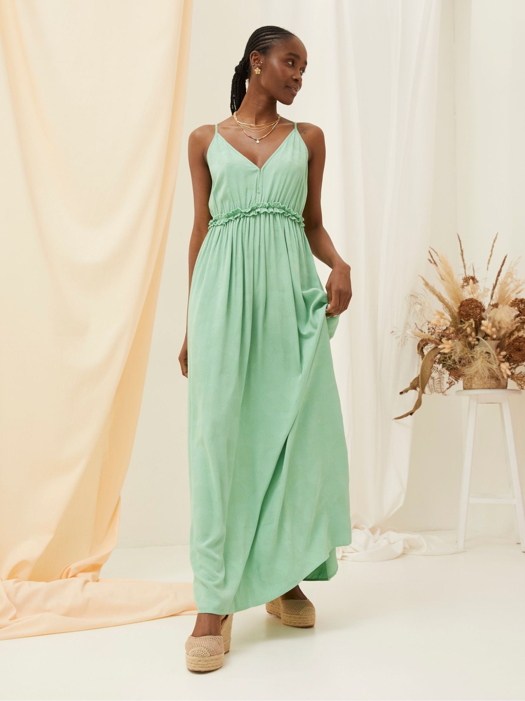 Green Maxi Dress - Image 1 of 8