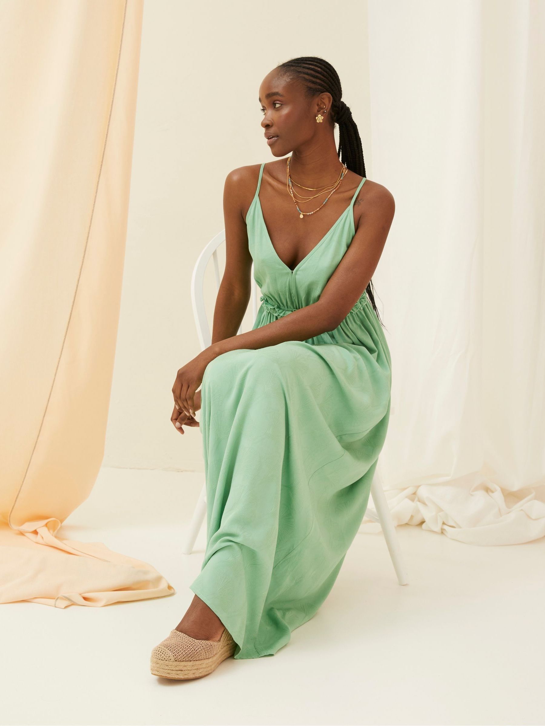Green Maxi Dress - Image 3 of 8