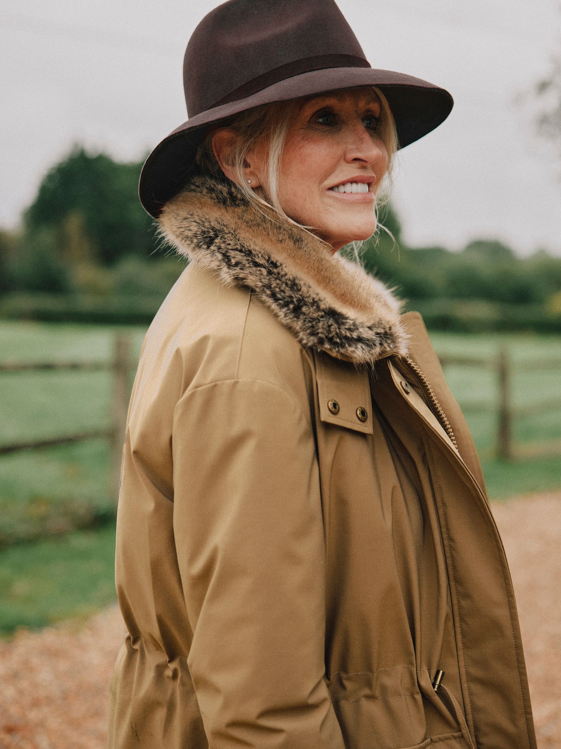 Wilcote Tan Brown Waterproof Padded Raincoat - Image 10 of 11