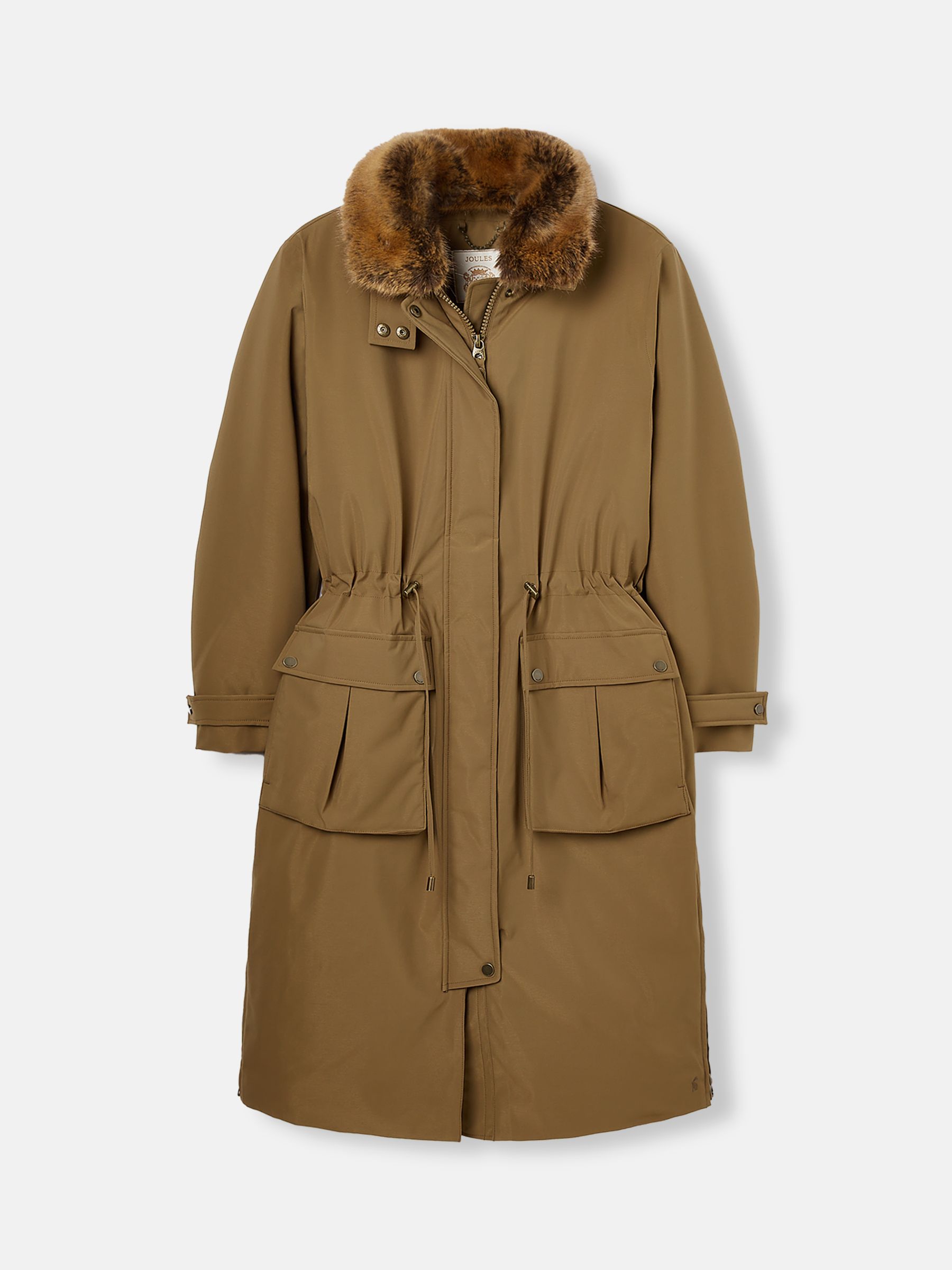 Wilcote Tan Brown Waterproof Padded Raincoat - Image 11 of 11