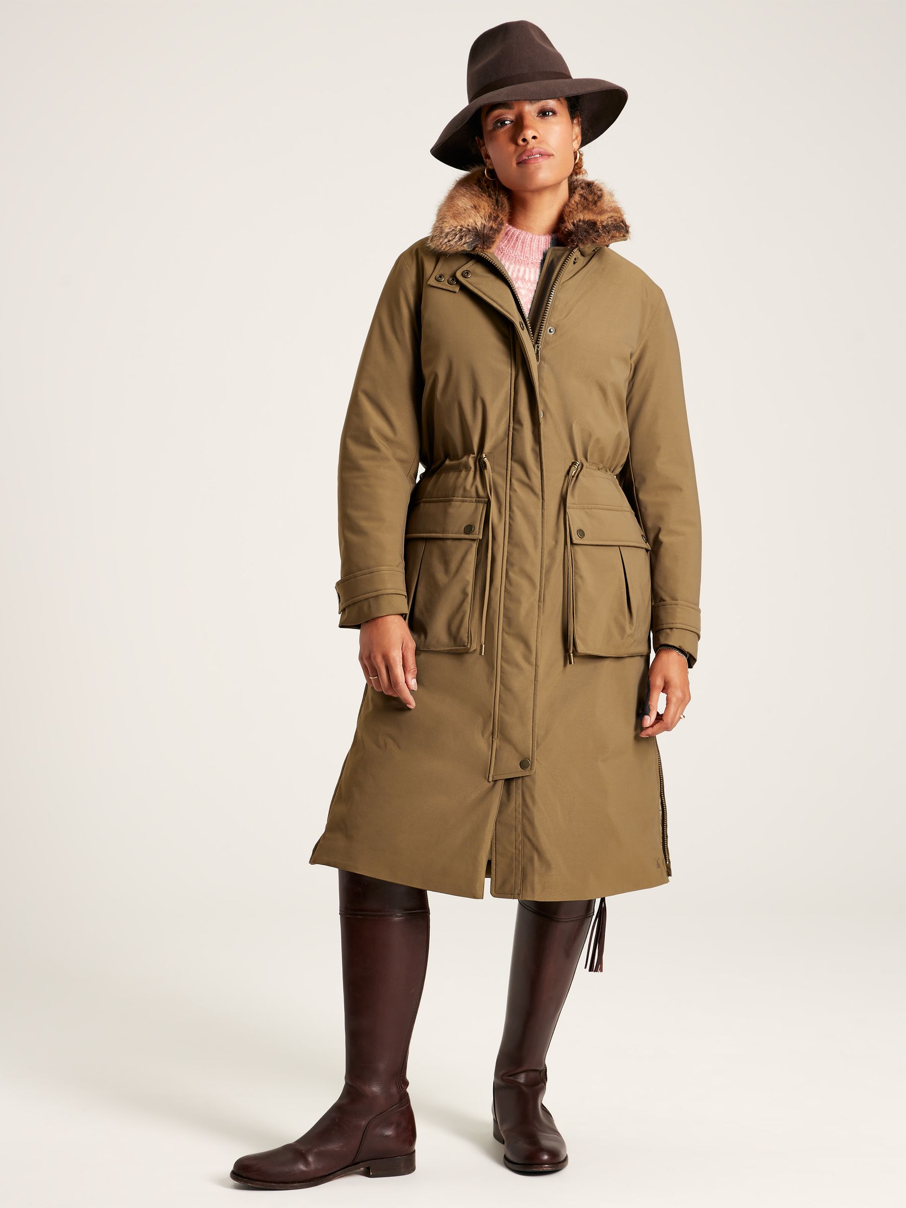 Wilcote Tan Brown Waterproof Padded Raincoat - Image 3 of 11