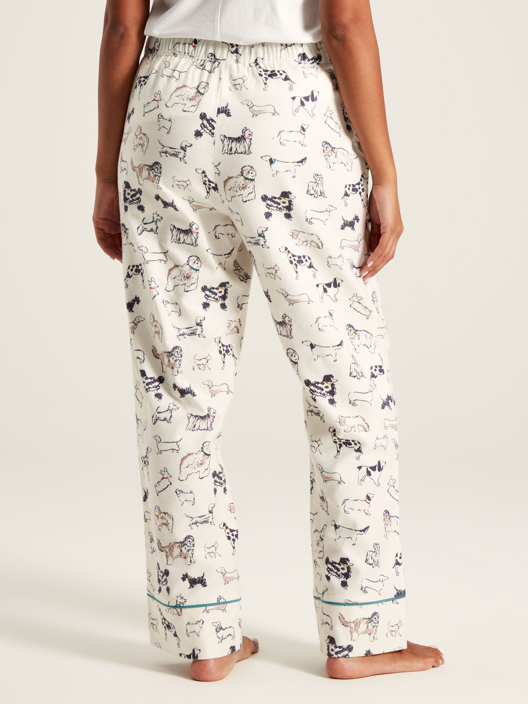 Stella Cream Dog Print Cotton Pyjama Bottoms - Image 2 of 6