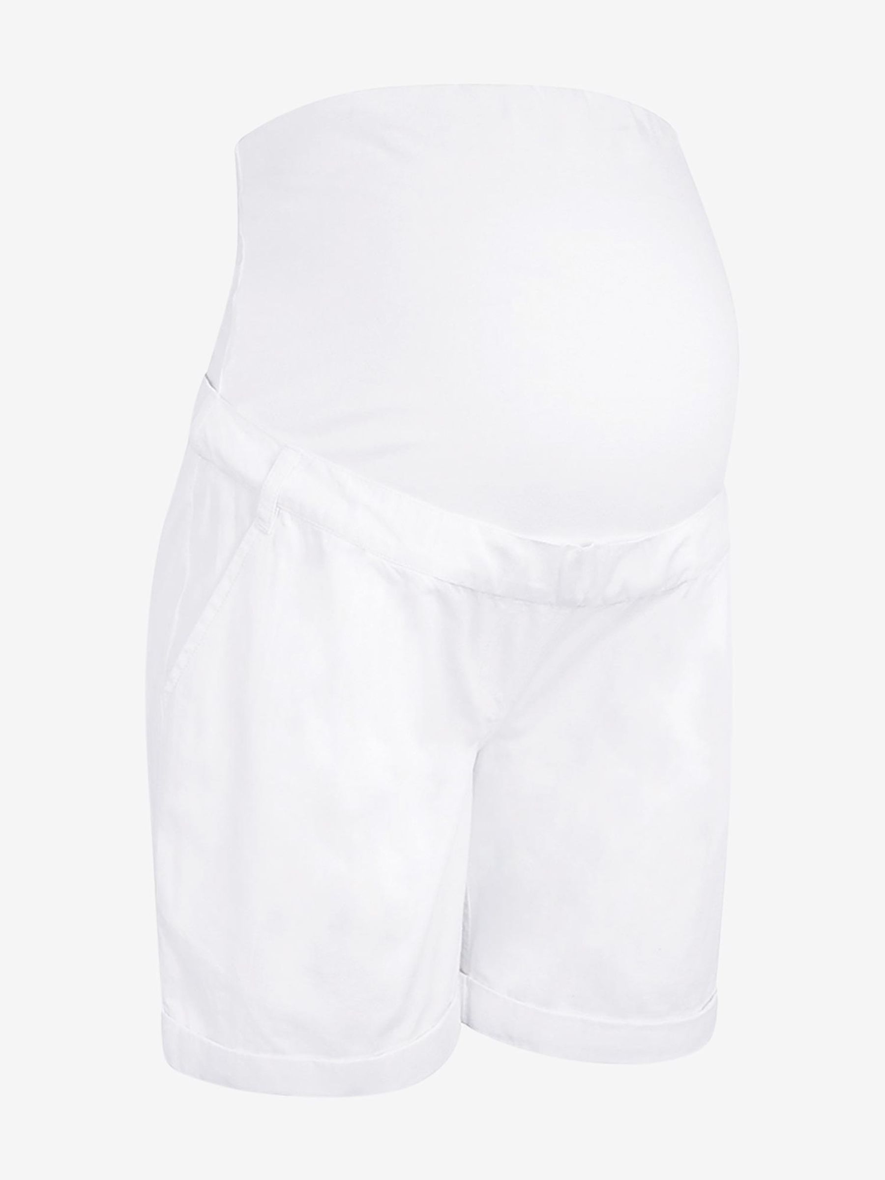 White Maternity Chino Shorts - Image 1 of 1