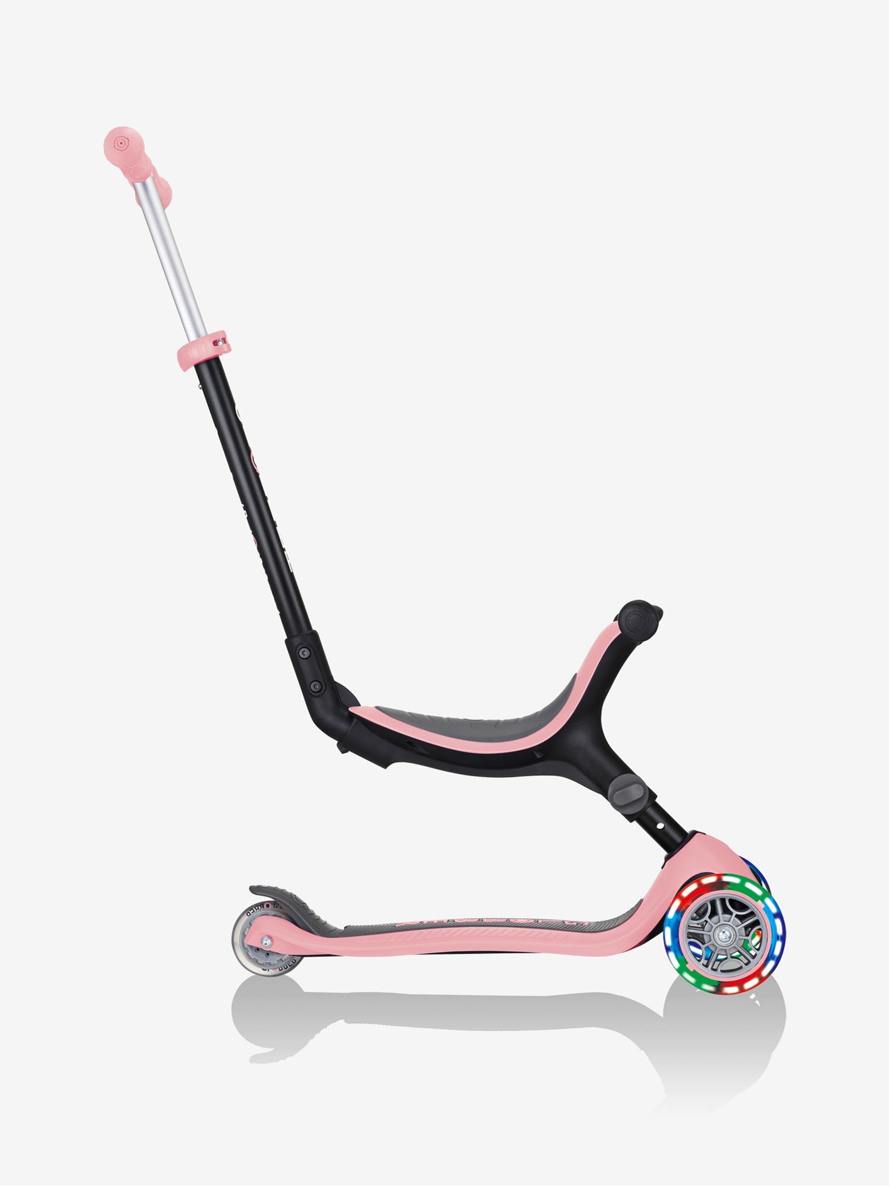 Pastel Pink Globber Go.Up Foldable Lights Scooter - Image 4 of 12