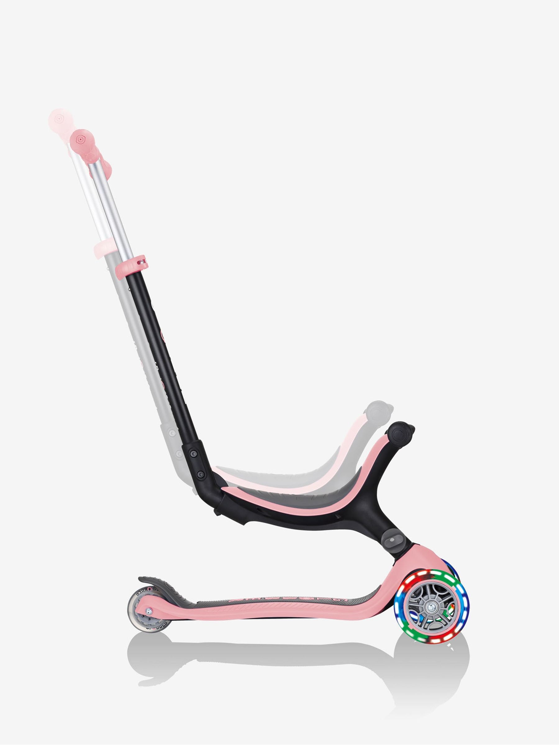 Pastel Pink Globber Go.Up Foldable Lights Scooter - Image 5 of 12