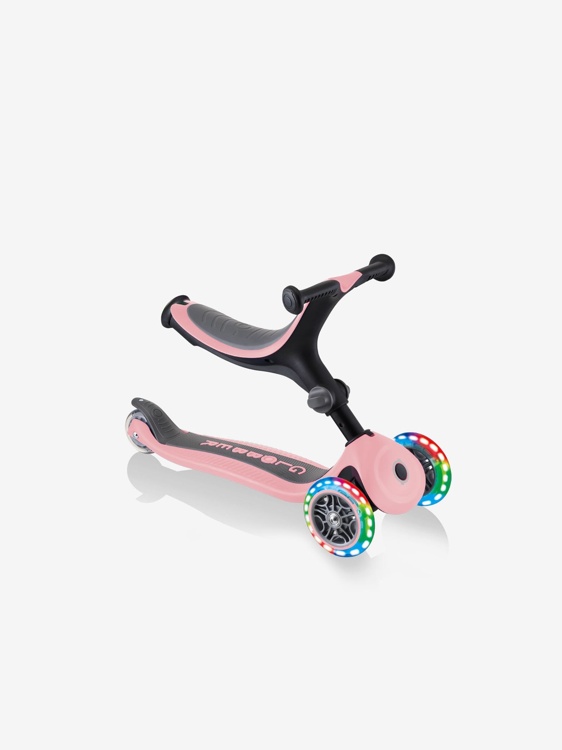 Pastel Pink Globber Go.Up Foldable Lights Scooter - Image 7 of 12