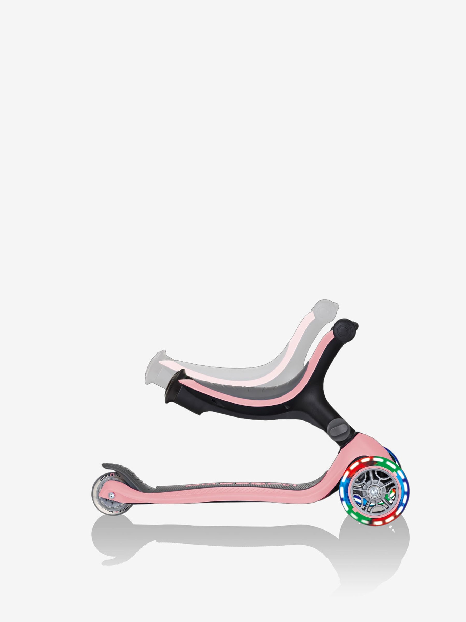 Pastel Pink Globber Go.Up Foldable Lights Scooter | JoJo