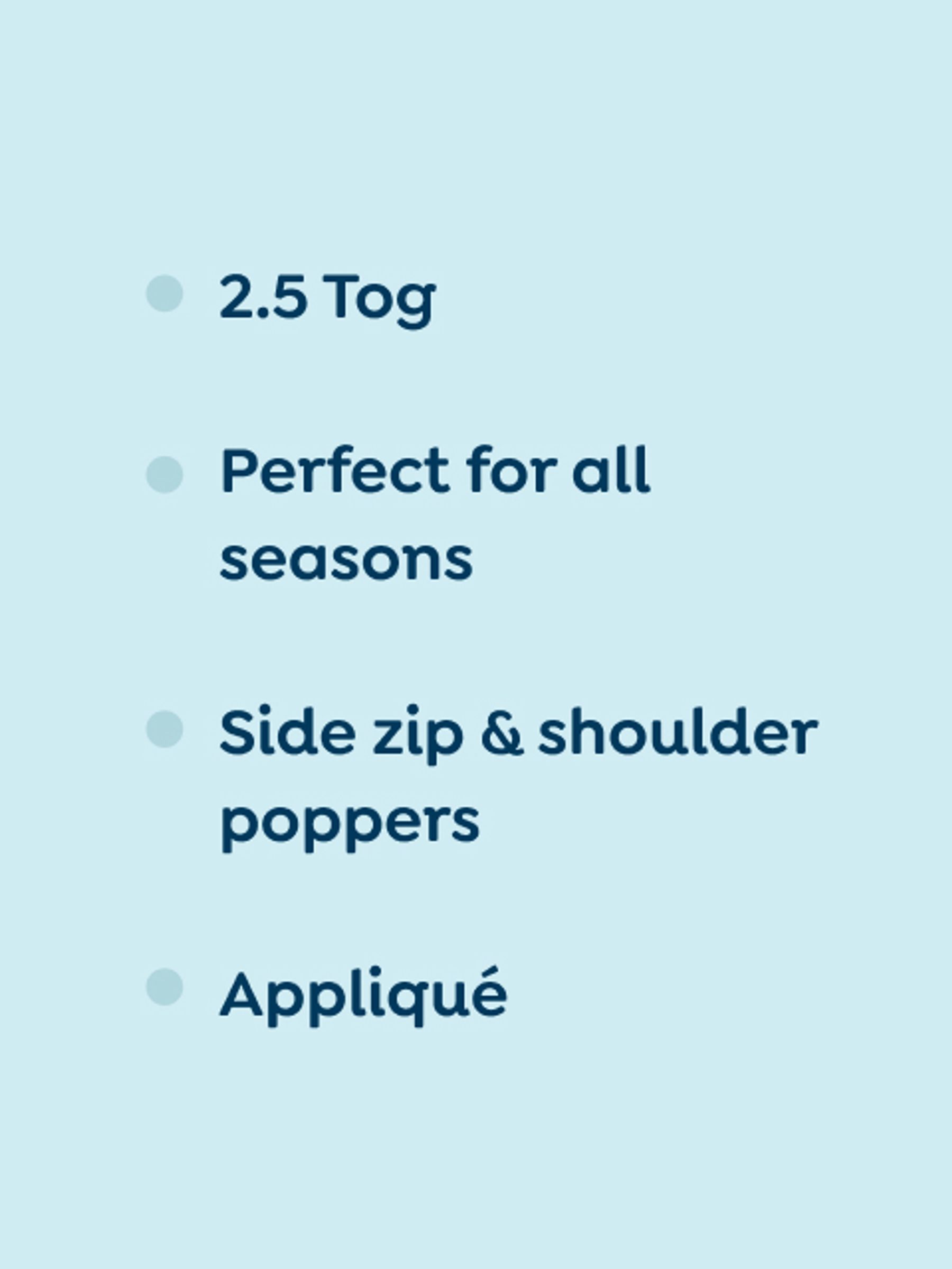 Flopsy Bunny Appliqué 2.5 Tog Baby Sleeping Bag - Image 7 of 7