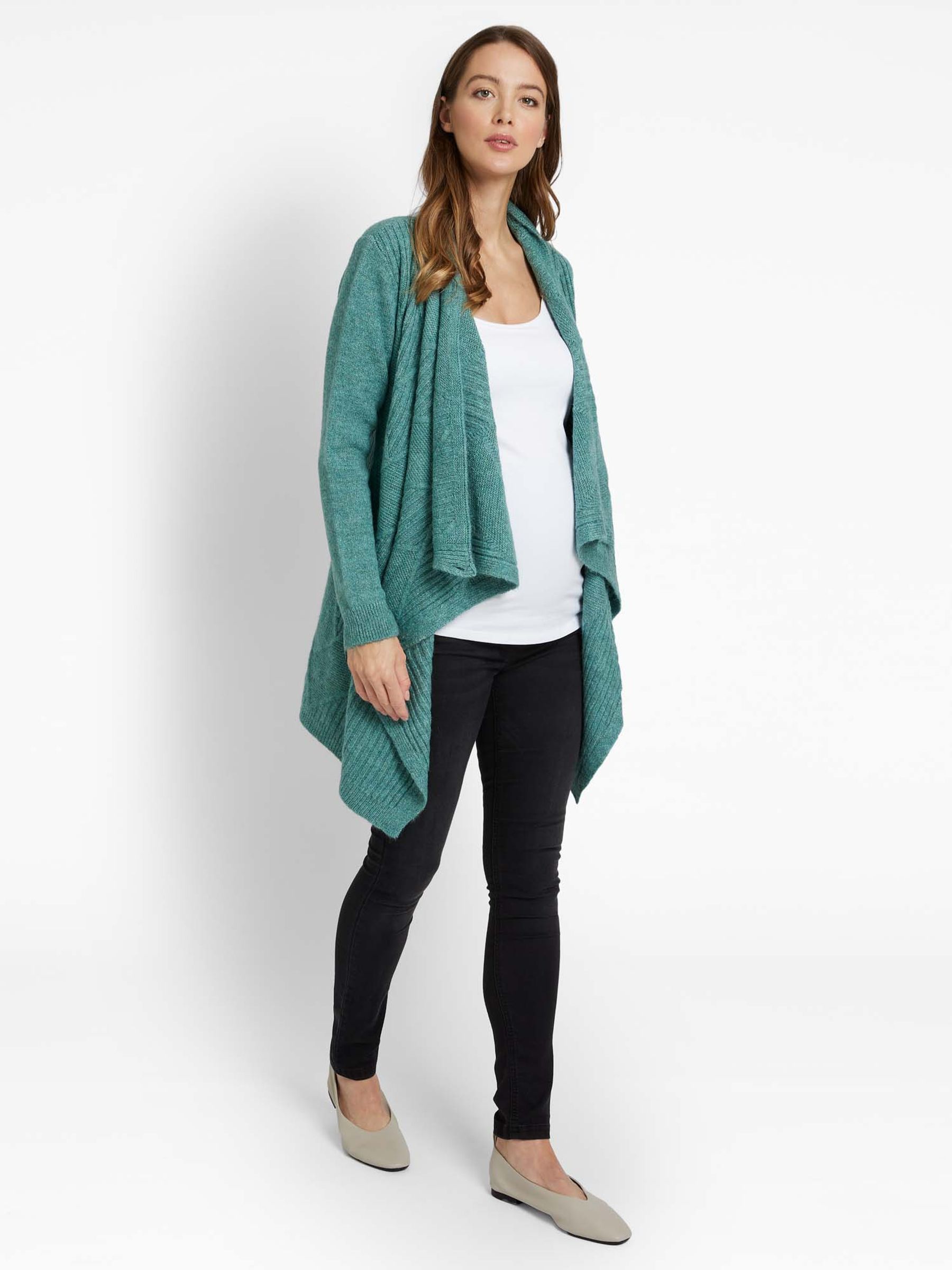 Sage Drape Maternity & Nursing Cardigan - Image 2 of 2