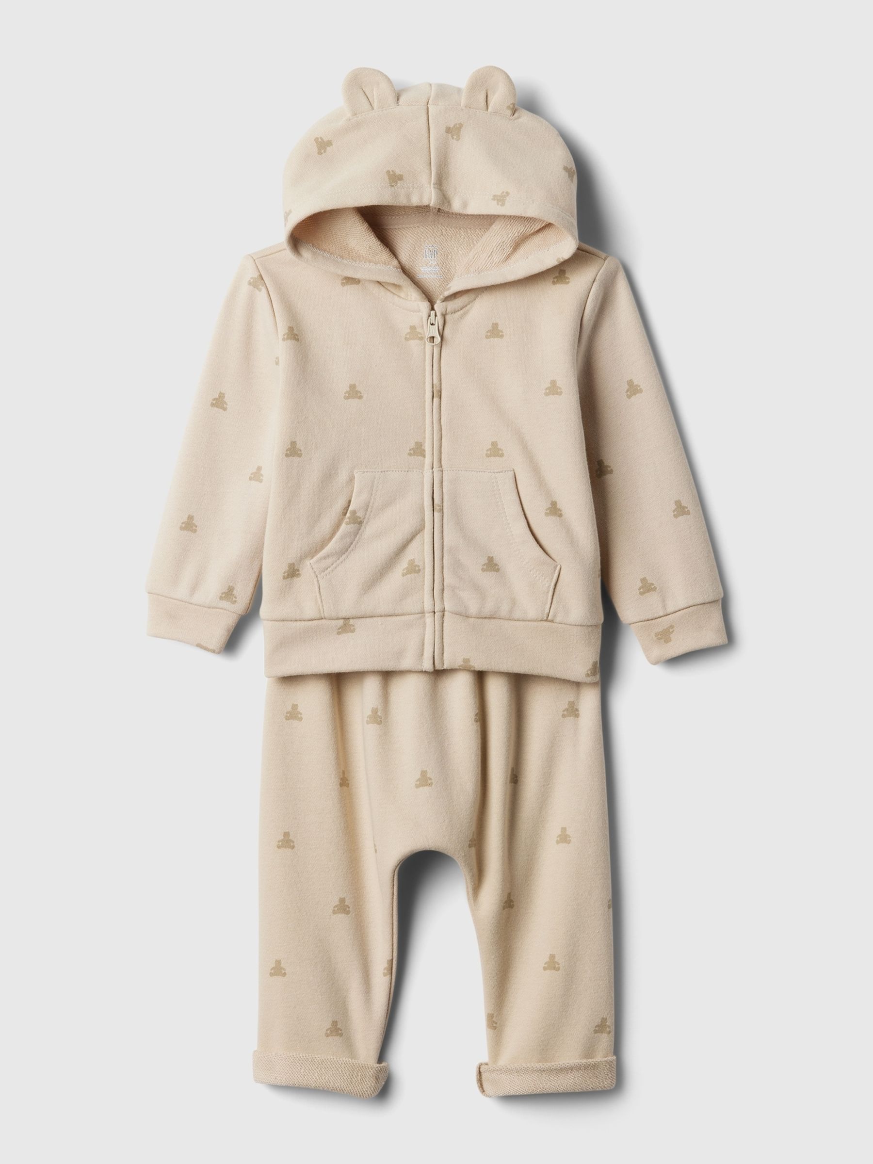 Beige Brannan Bear Two Piece Outfit Set (Newborn-24mths) - Image 1 of 3