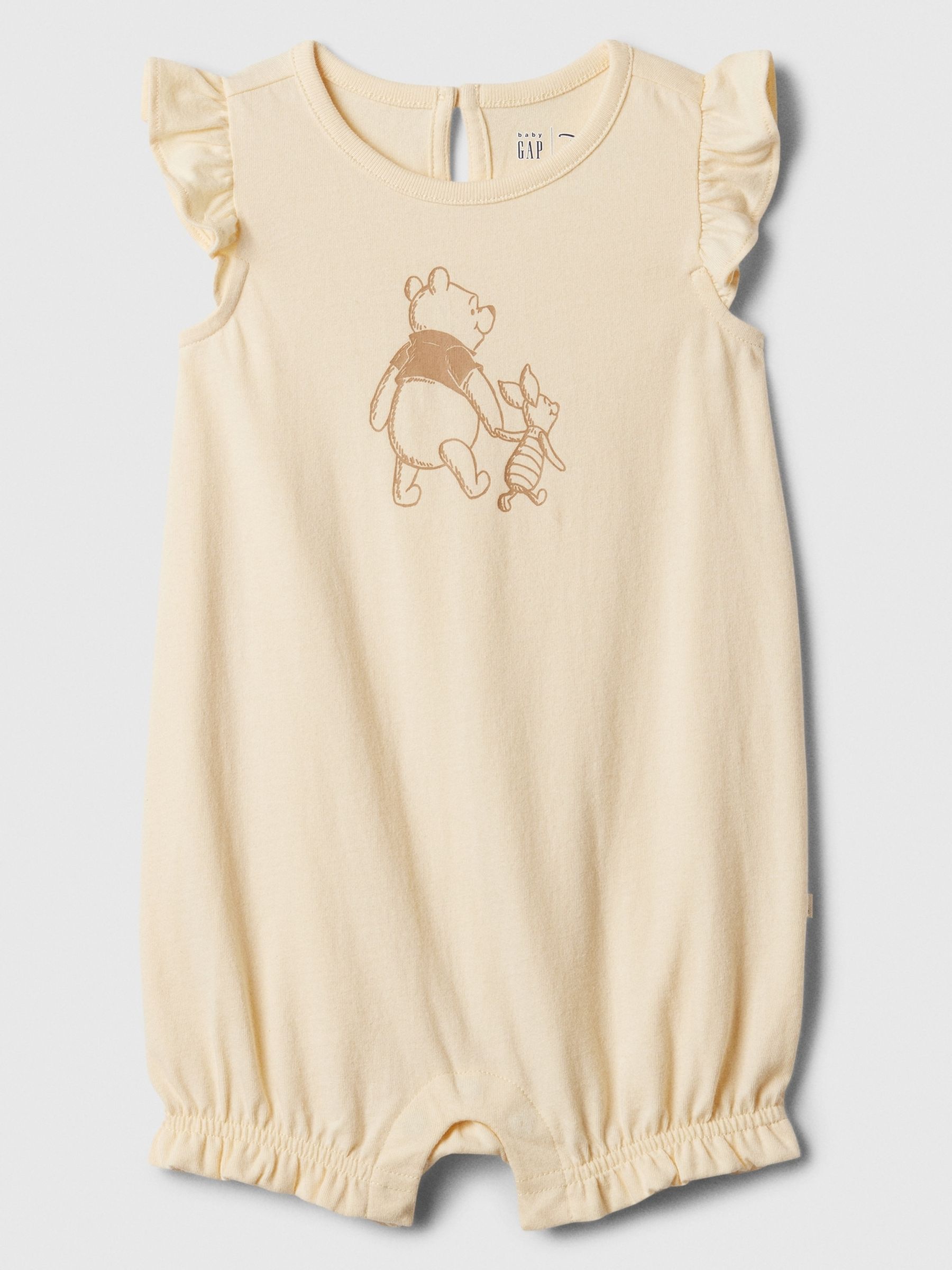 Yellow Disney Winnie the Pooh Graphic Baby Rompersuit (Newborn-24mths) - Image 1 of 1