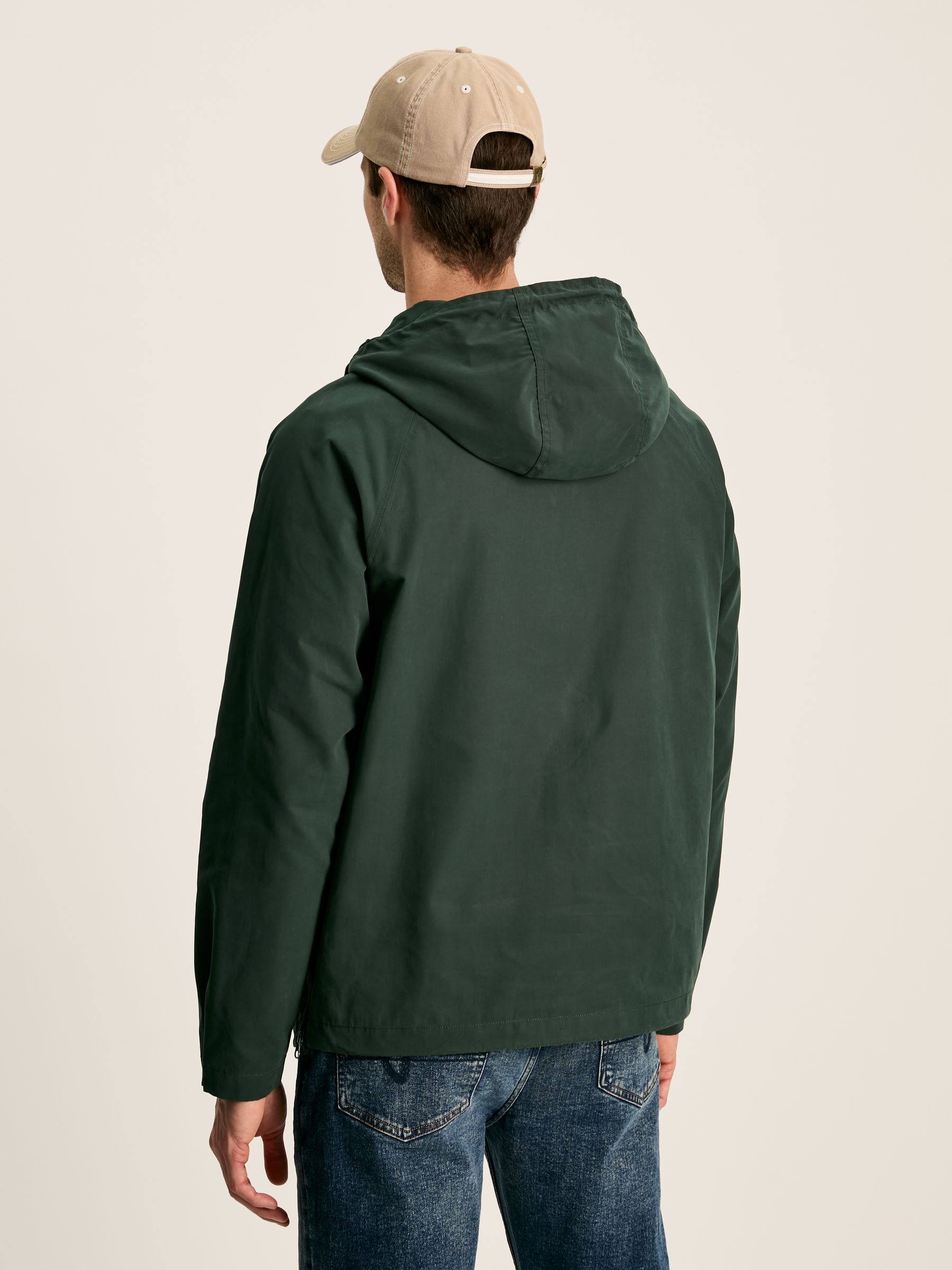 Wilton Green Pullover Dry Wax Jacket With Hood - Image 2 of 7