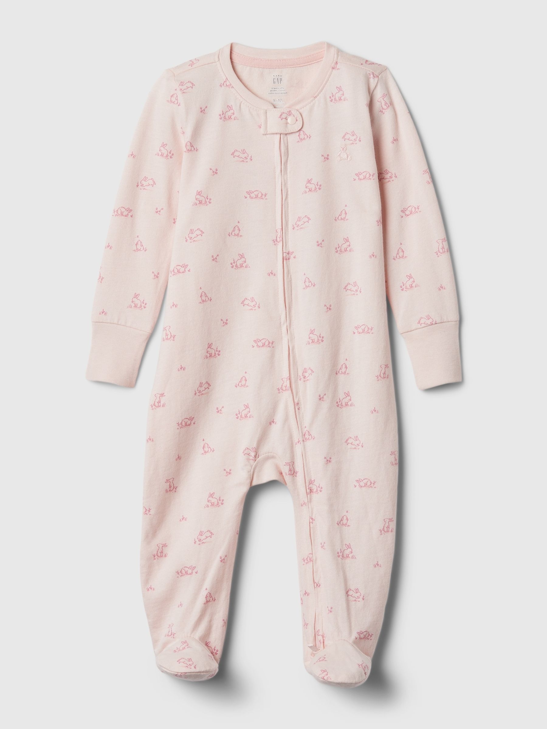 Pink Bunnies First Favourites Graphic Sleepsuit (Newborn-9mths) - Image 1 of 2