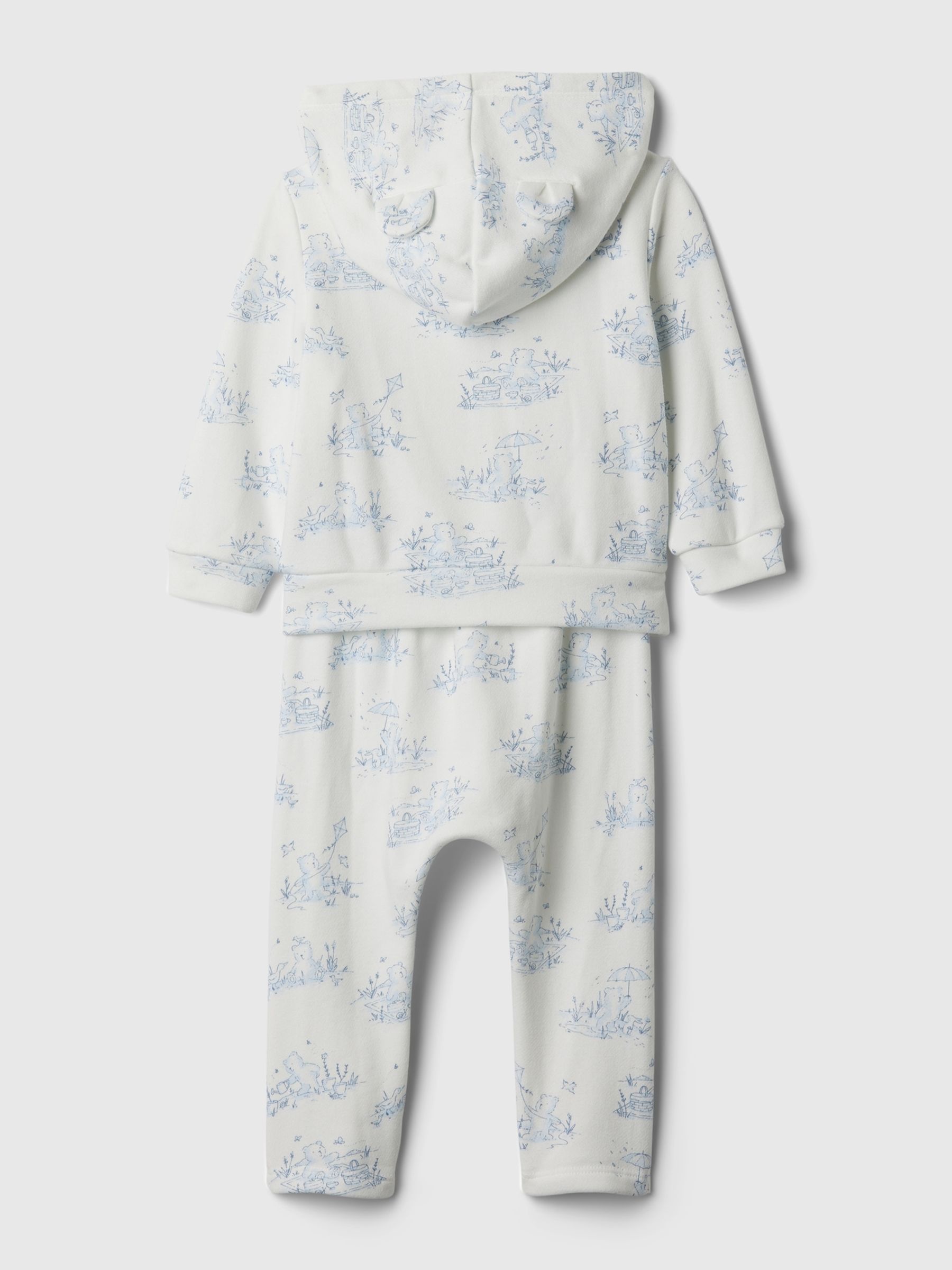 White/Blue Brannan Bear Two Piece Outfit Set (Newborn-24mths) - Image 2 of 2