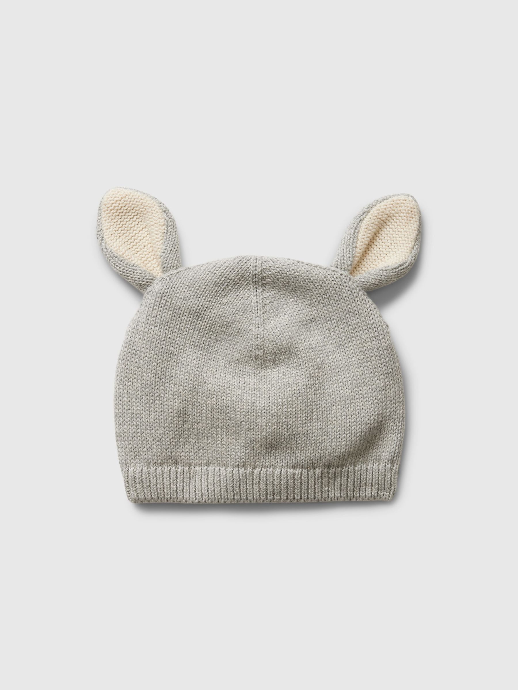 Grey Bunny Baby Cosy Knit Beanie - Image 1 of 1